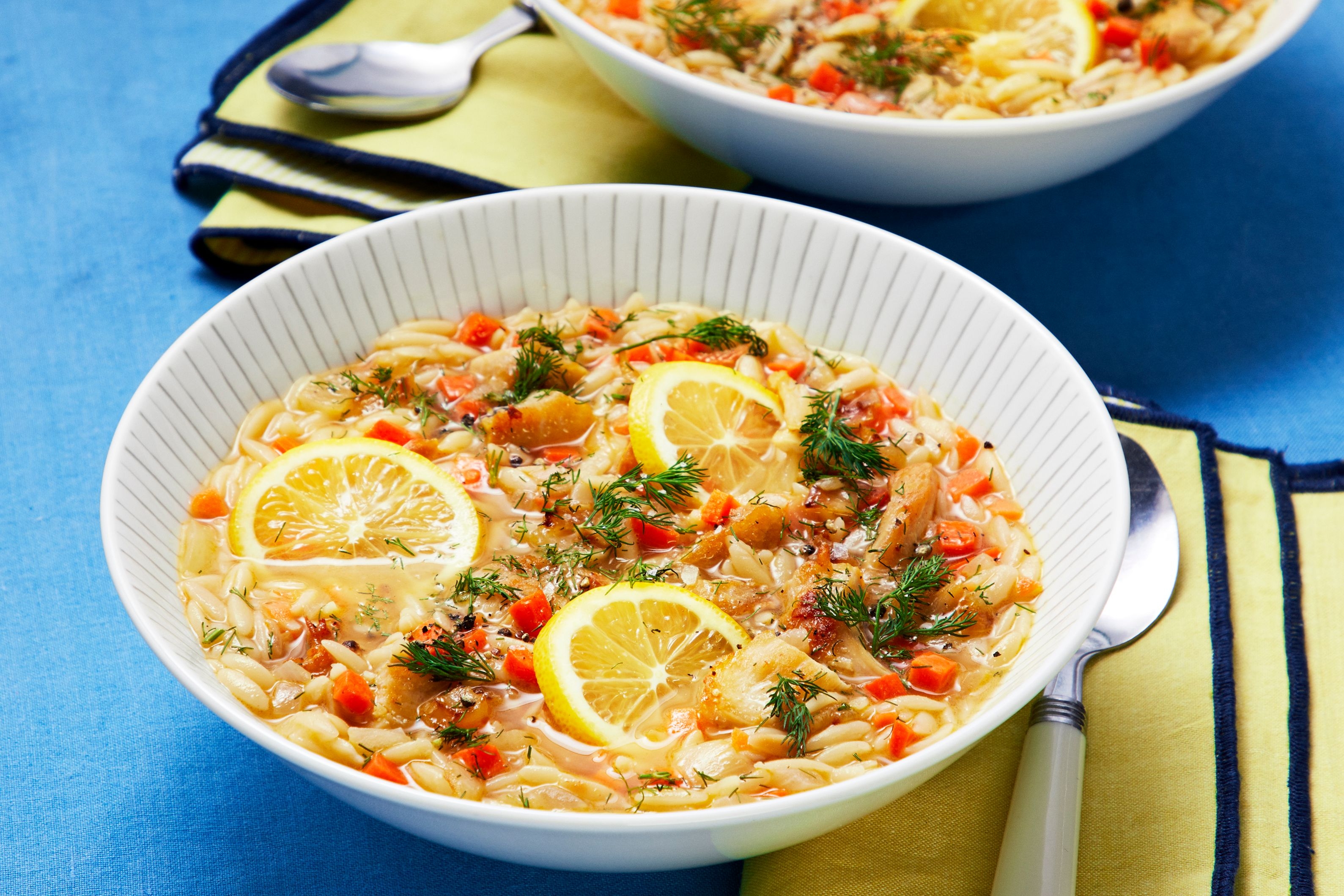 Lemony Chicken and Orzo Soup