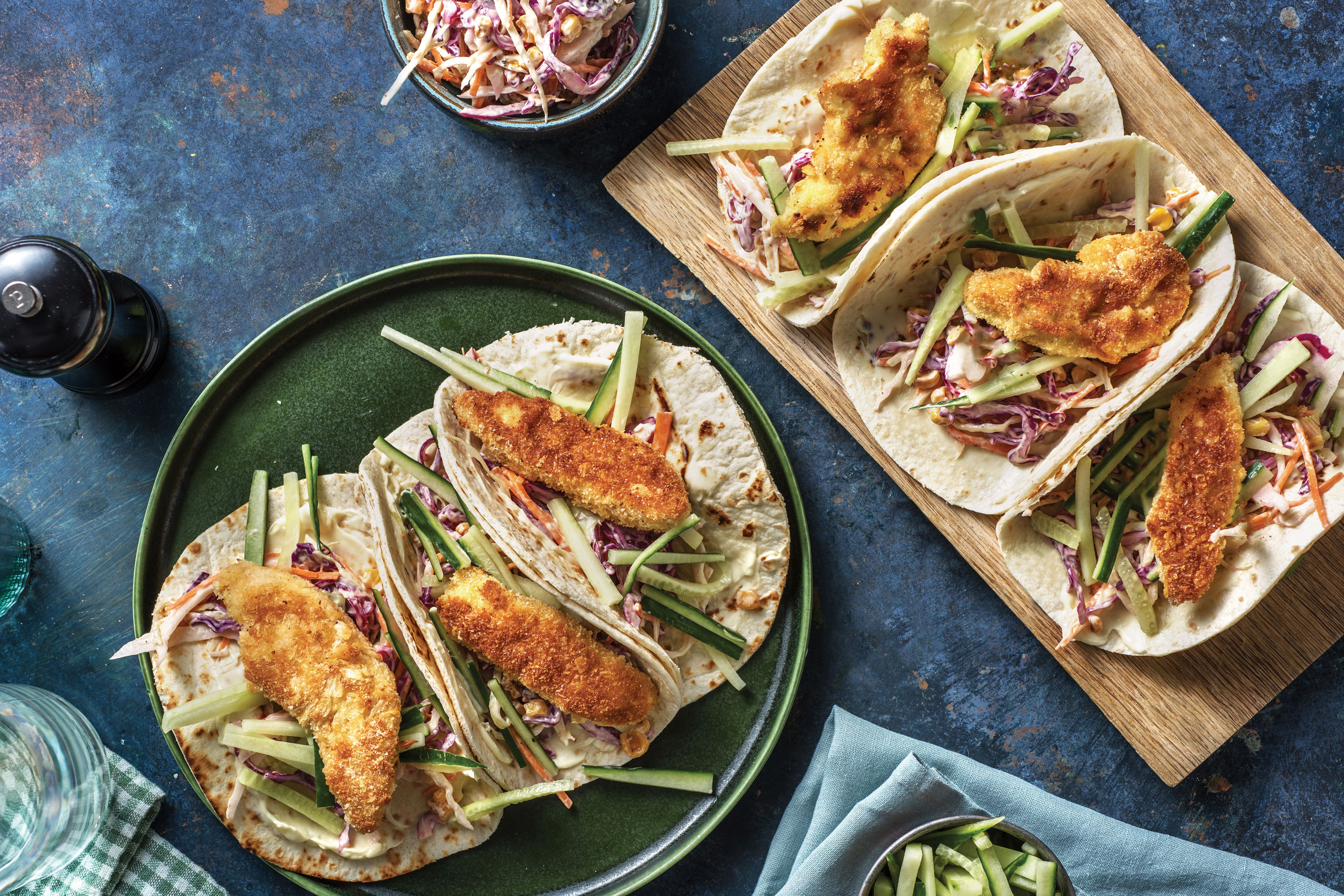 Crispy Chicken Tender Tacos