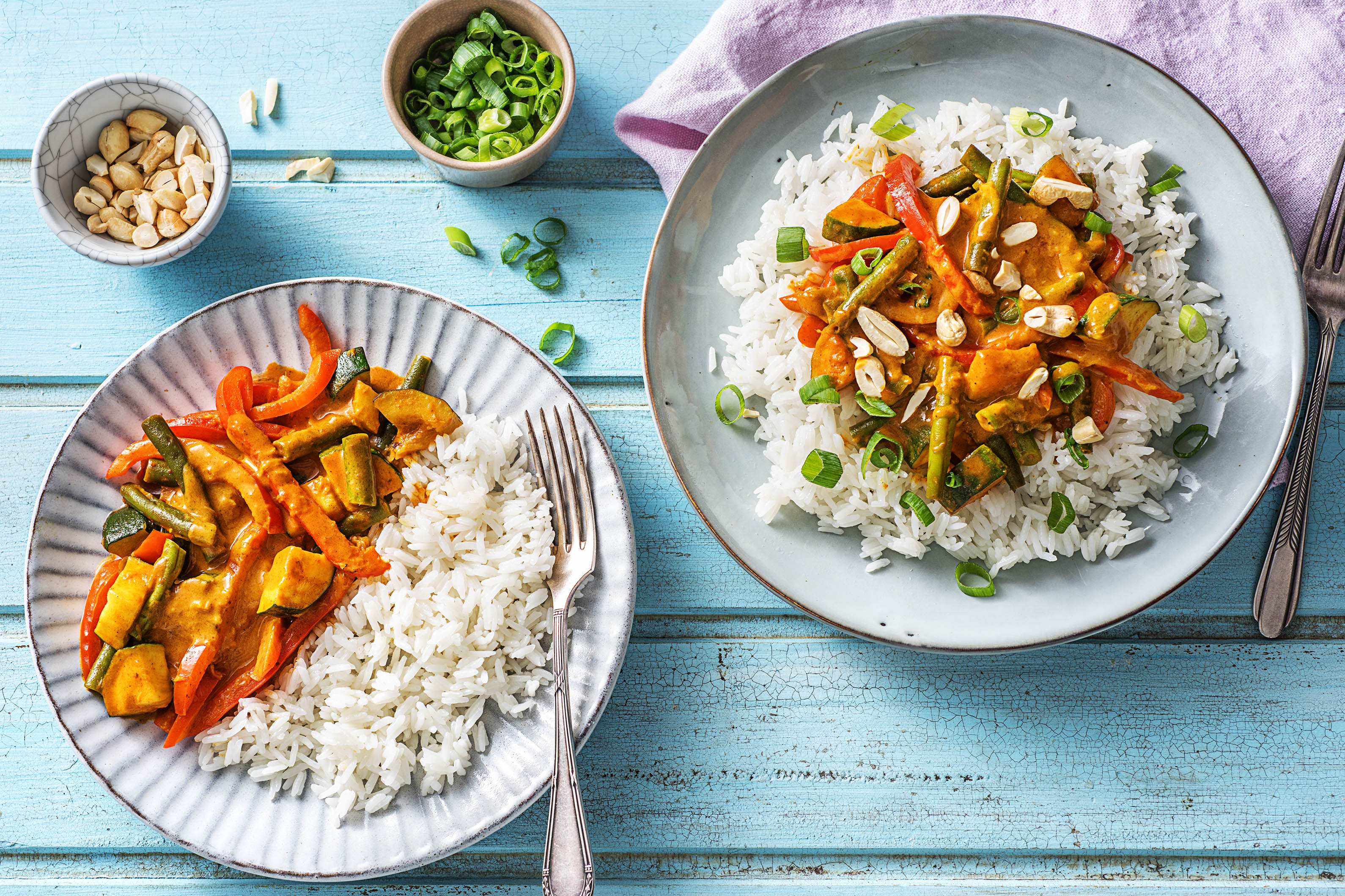 Bunt und lecker: Gemüse-Kokos-Curry