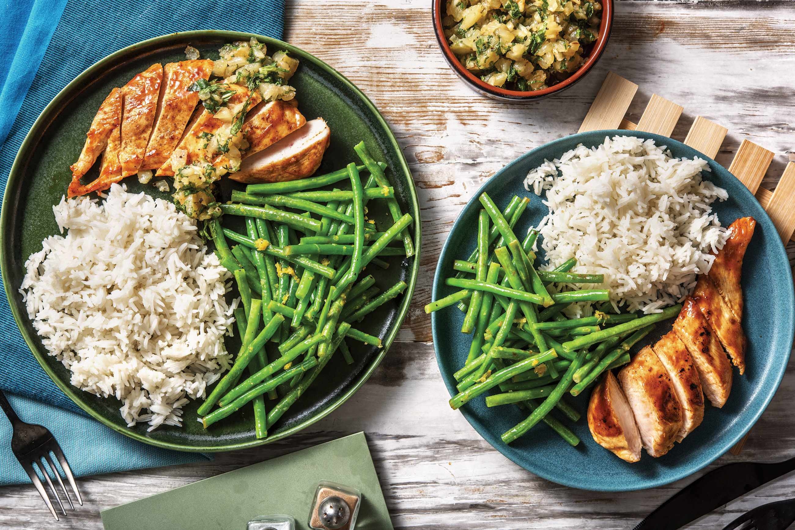 Jerk BBQ Chicken & Pineapple Salsa