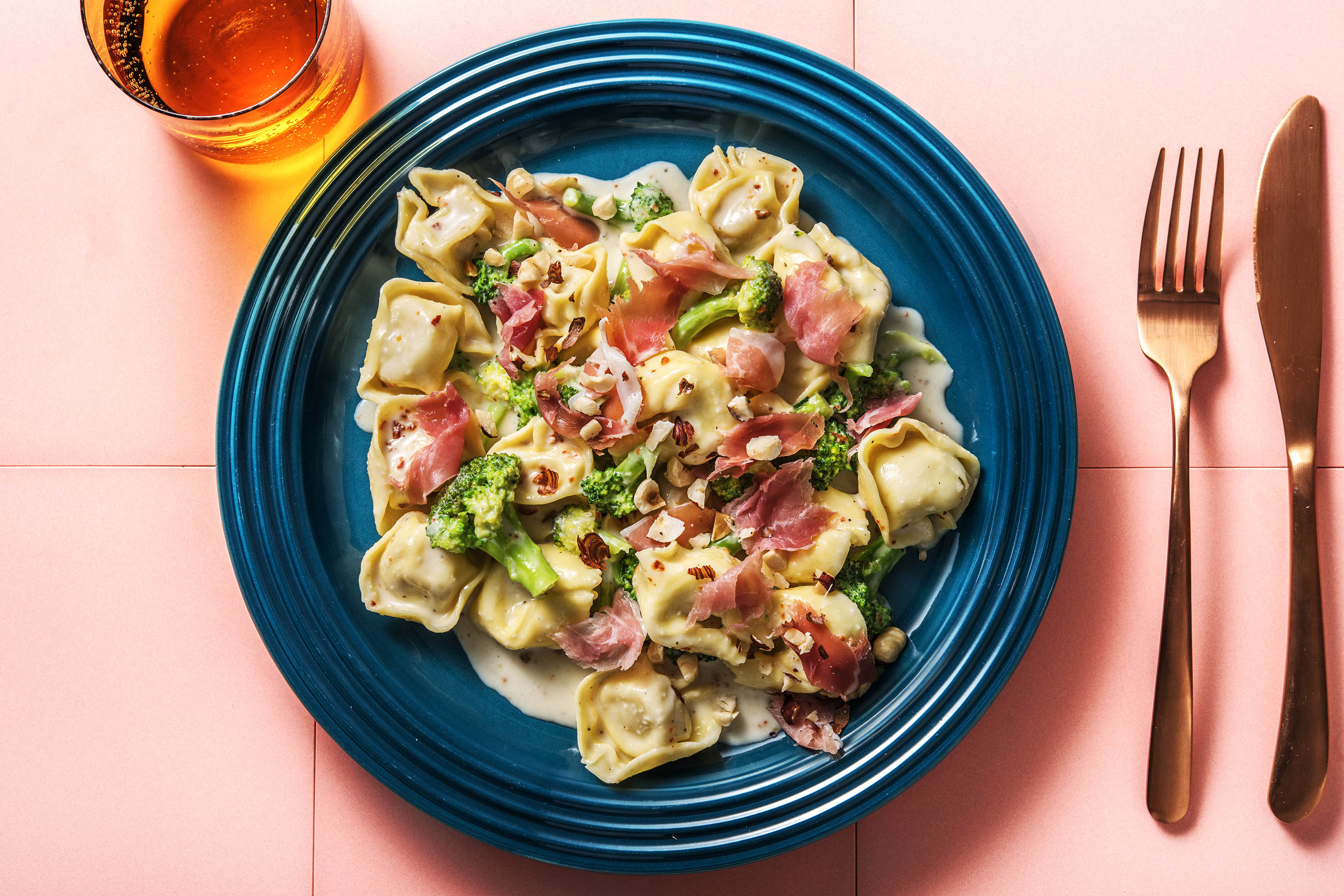 Steinpilz-Ravioli mit Prosciutto