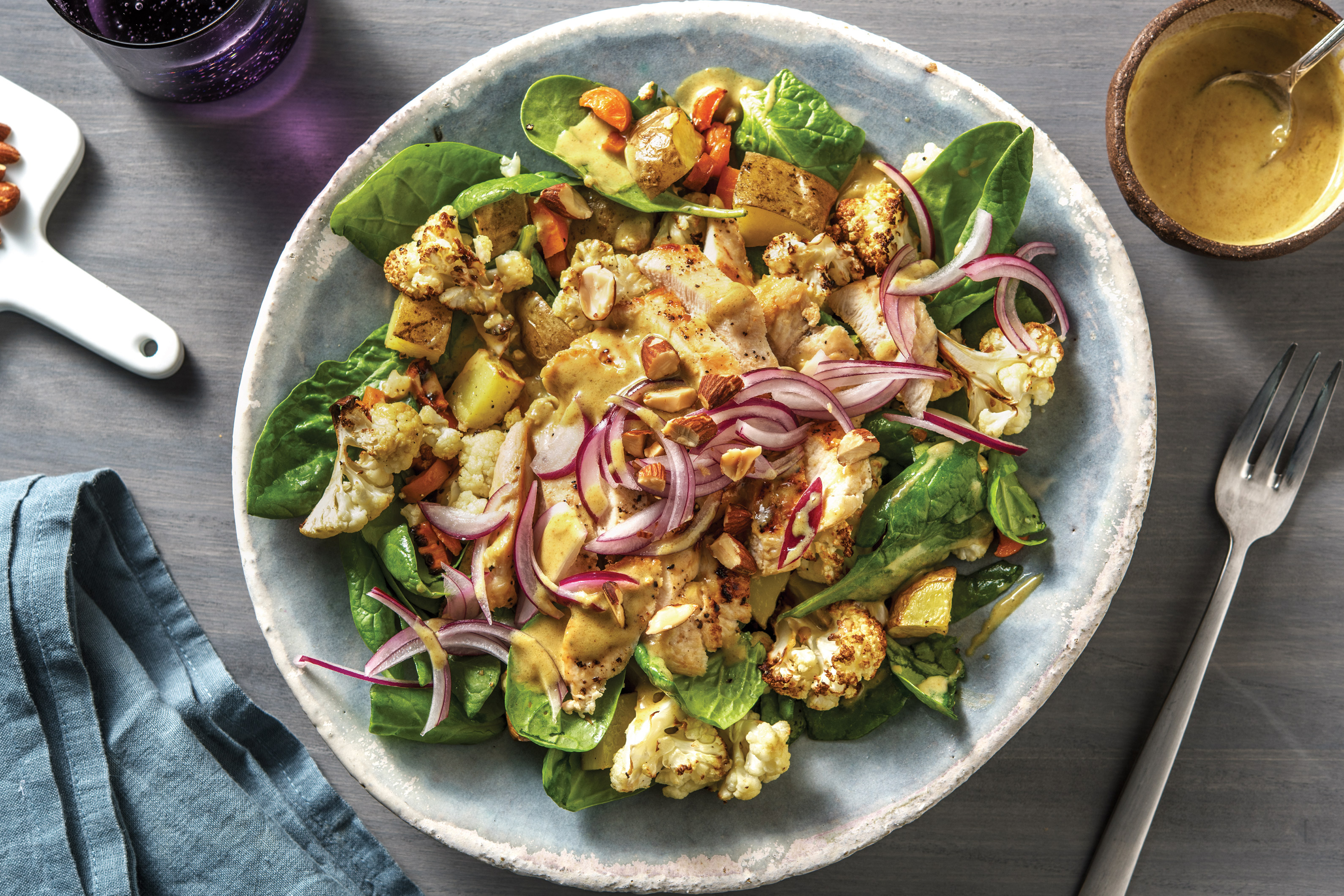 Chicken & Roast Cauliflower Salad