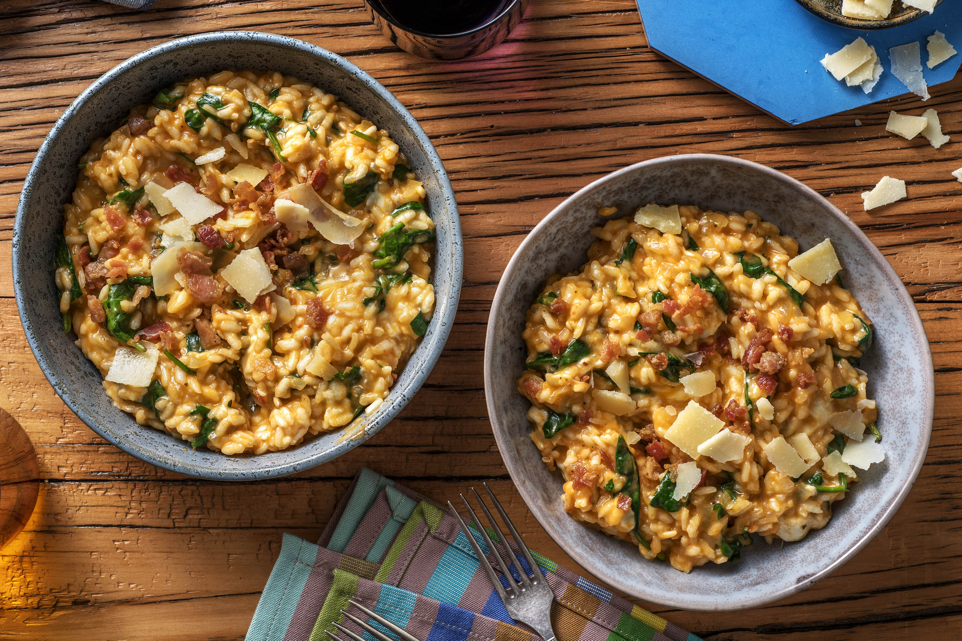 Tomatenrisotto mit Bacon