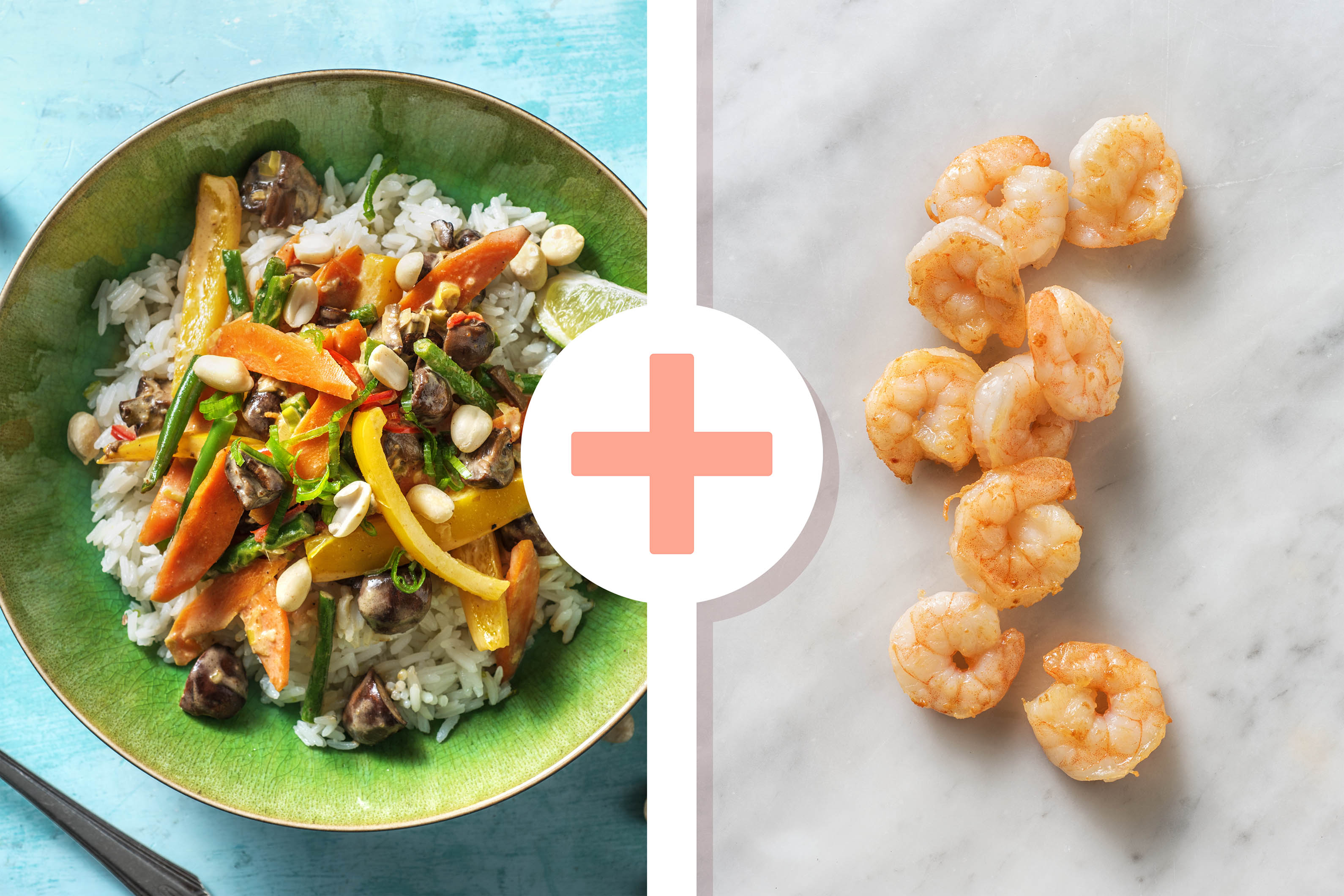 Stir Fry! Gebratenes Gemüse mit Garnelen