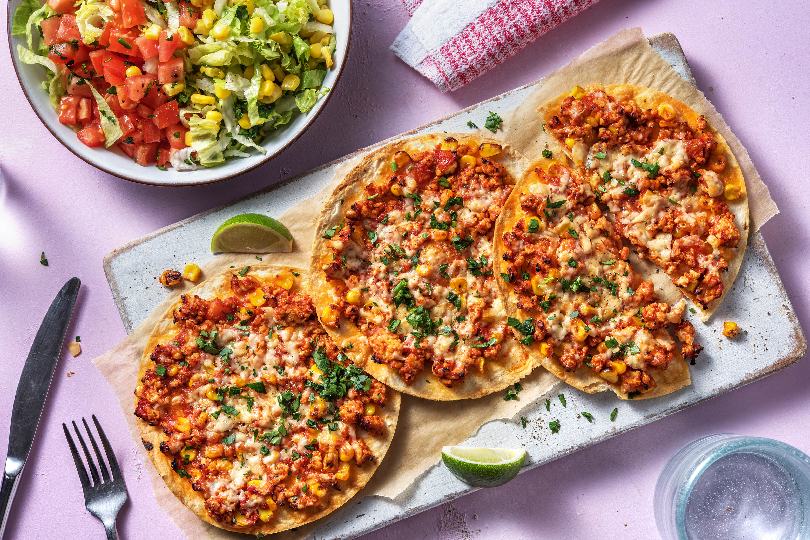 Tostada mexicaine au poulet