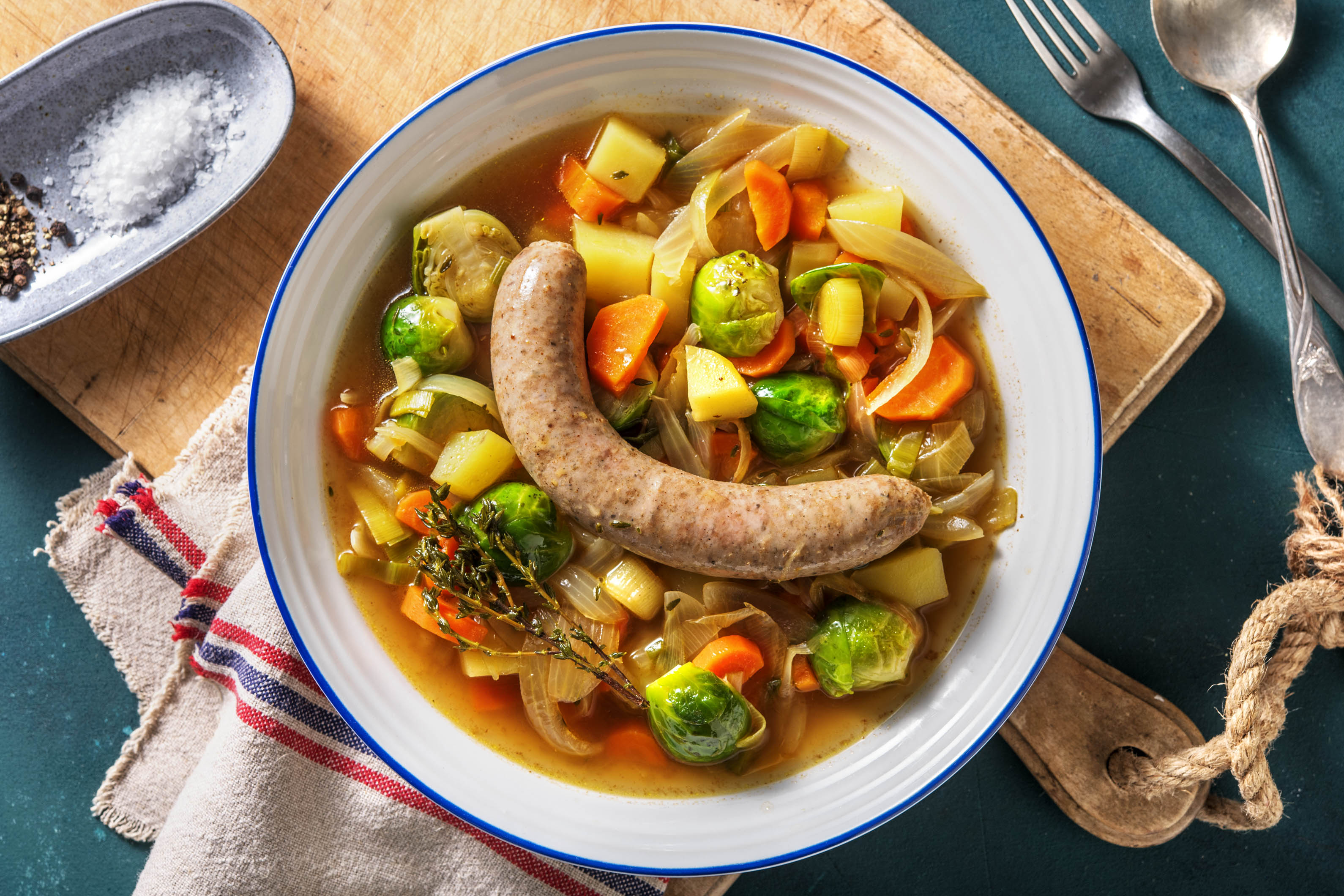 Hochepot et saucisse de porc Brandt & Levie