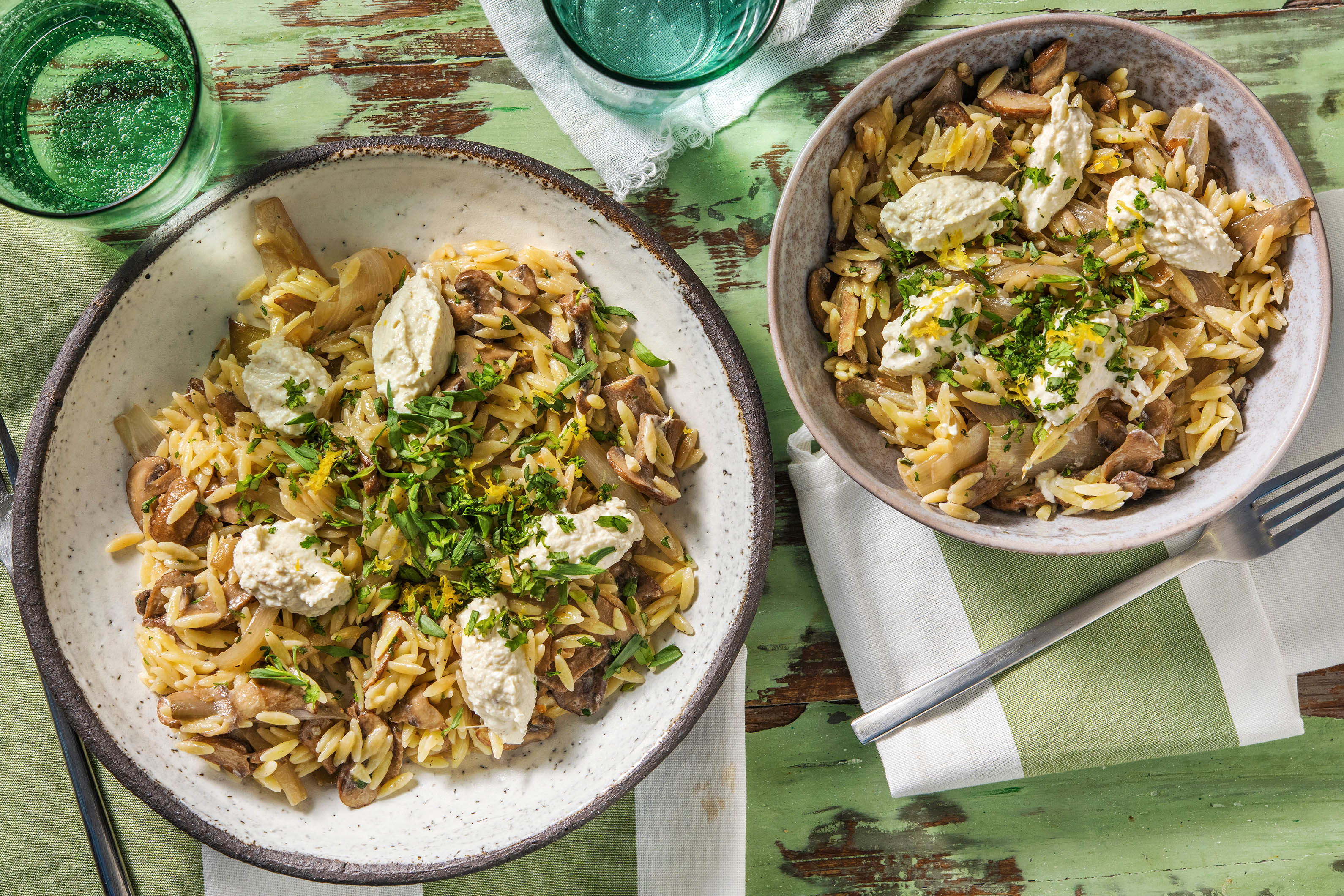 Orzo aux échalotes poelées