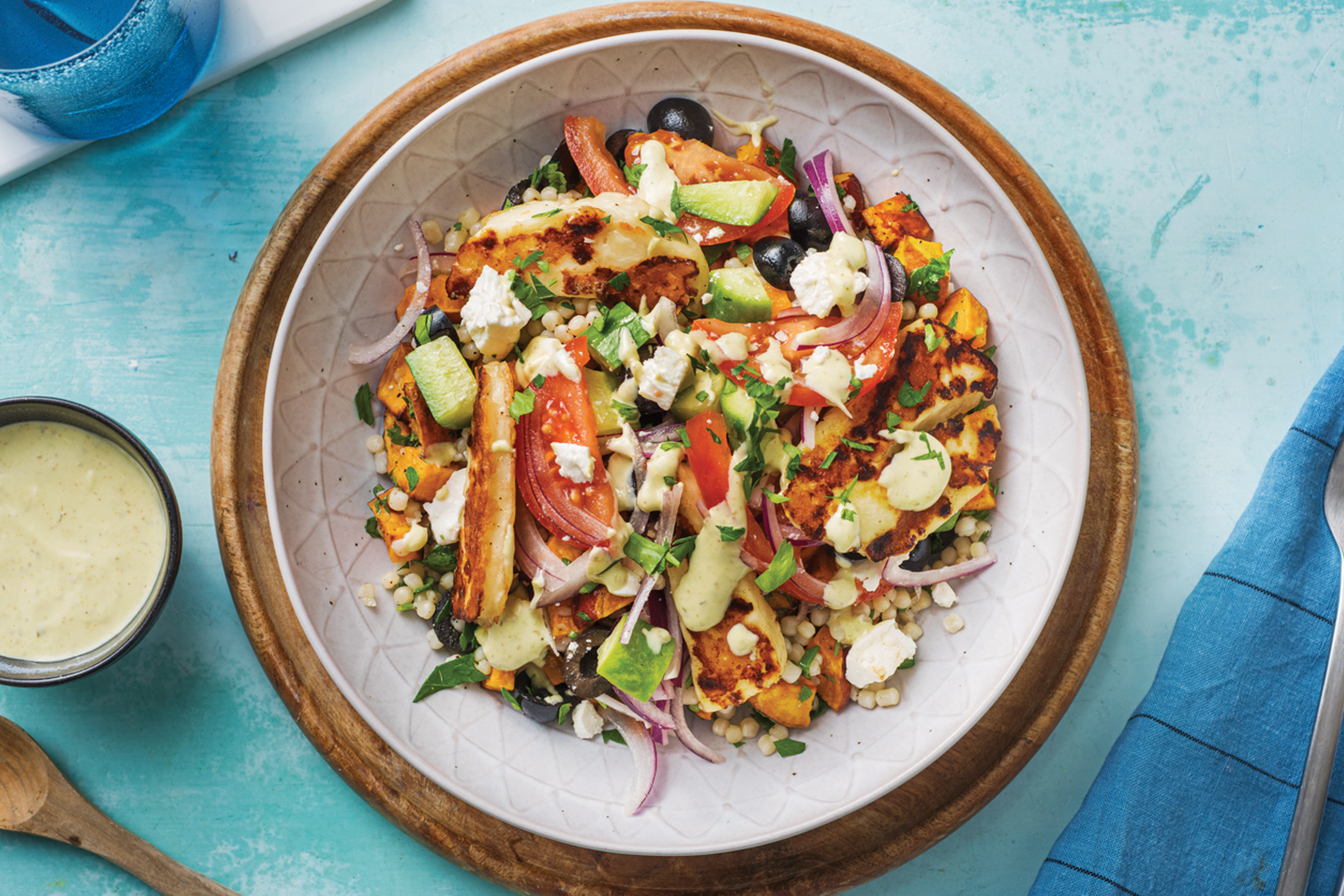 Mediterranean Haloumi Bowl