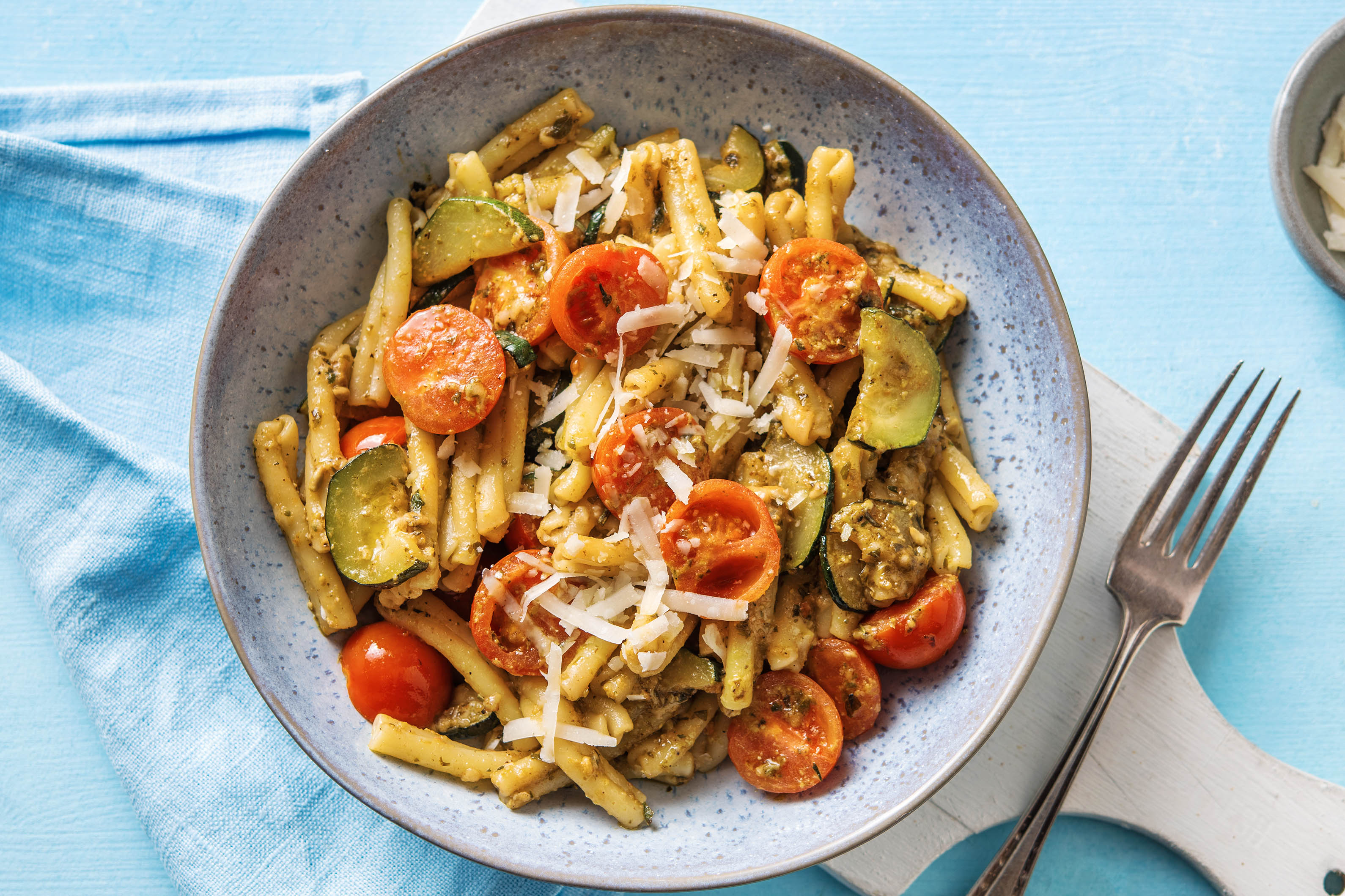 Casarecce au pesto et courgette