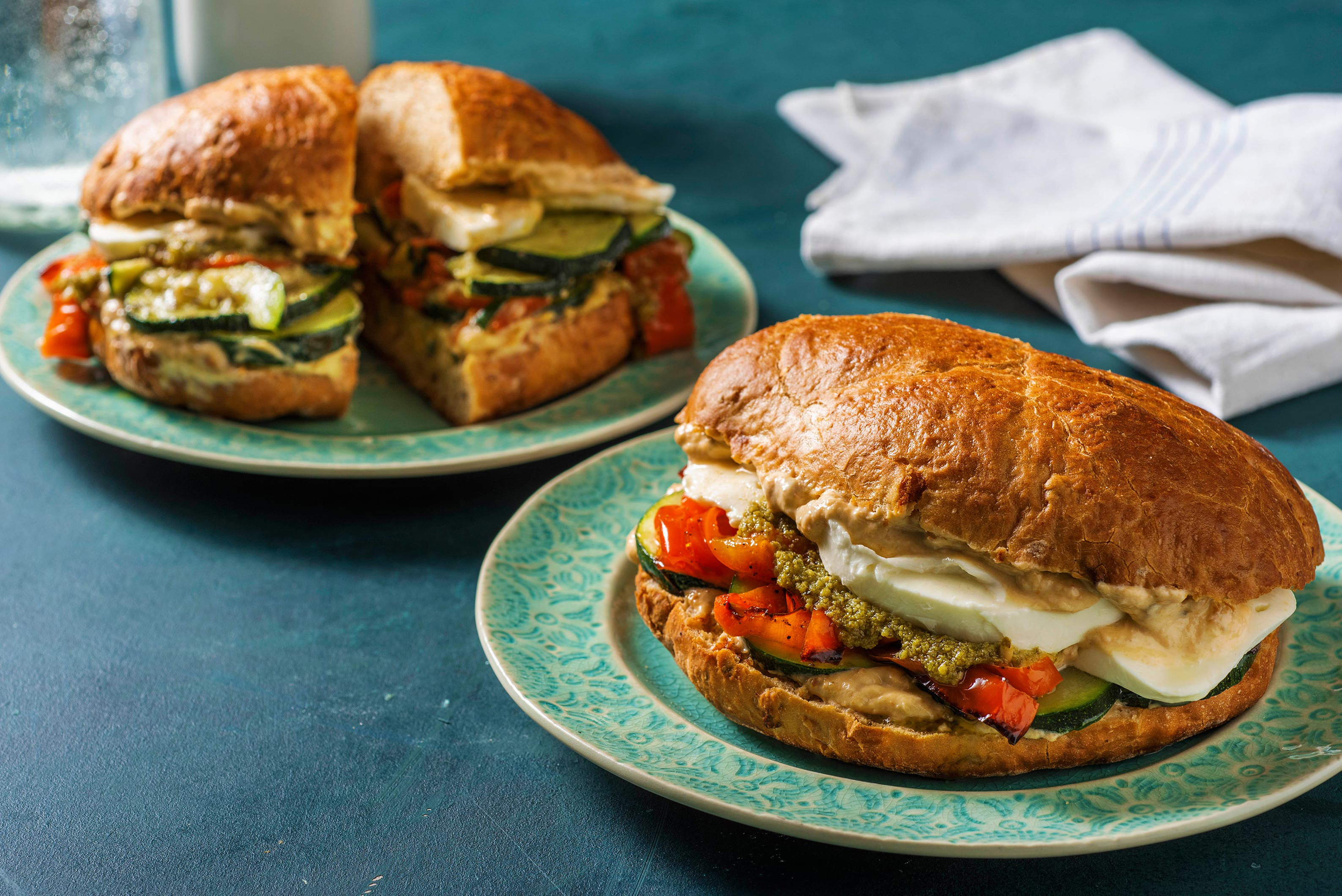 Mediterranes Focaccia-Sandwich