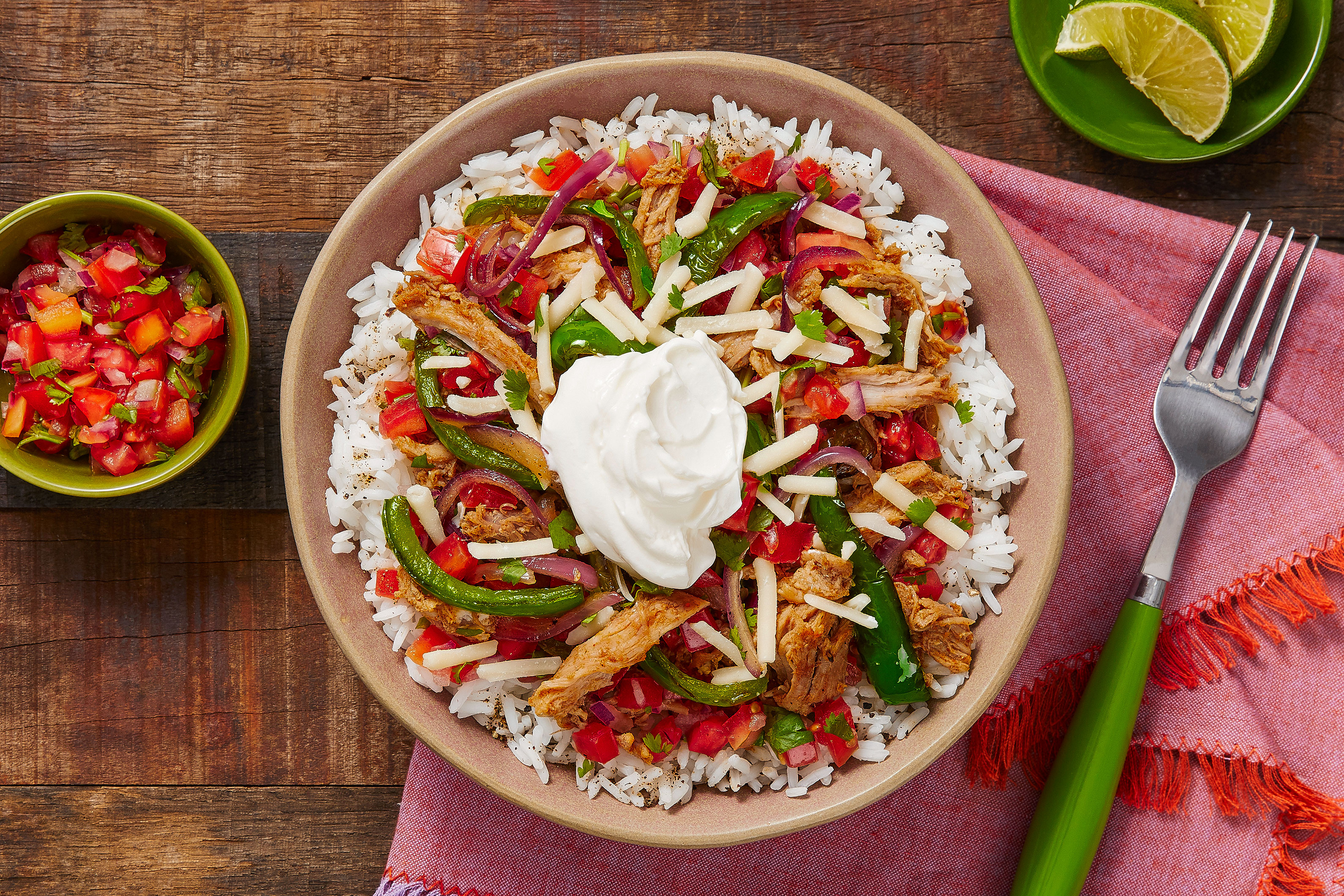 Pulled Pork Fiesta Bowls