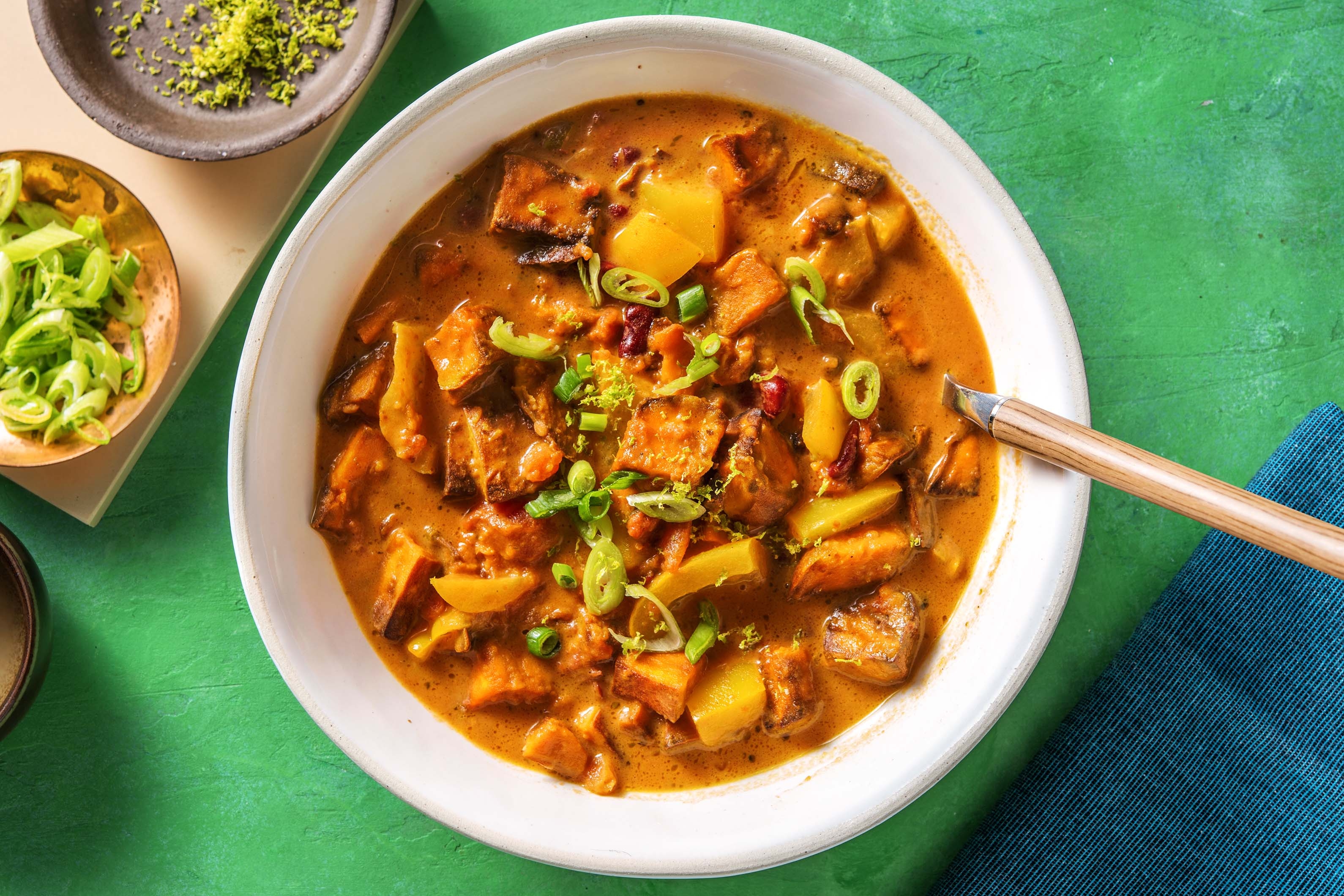 Soupe de patate douce au citron vert