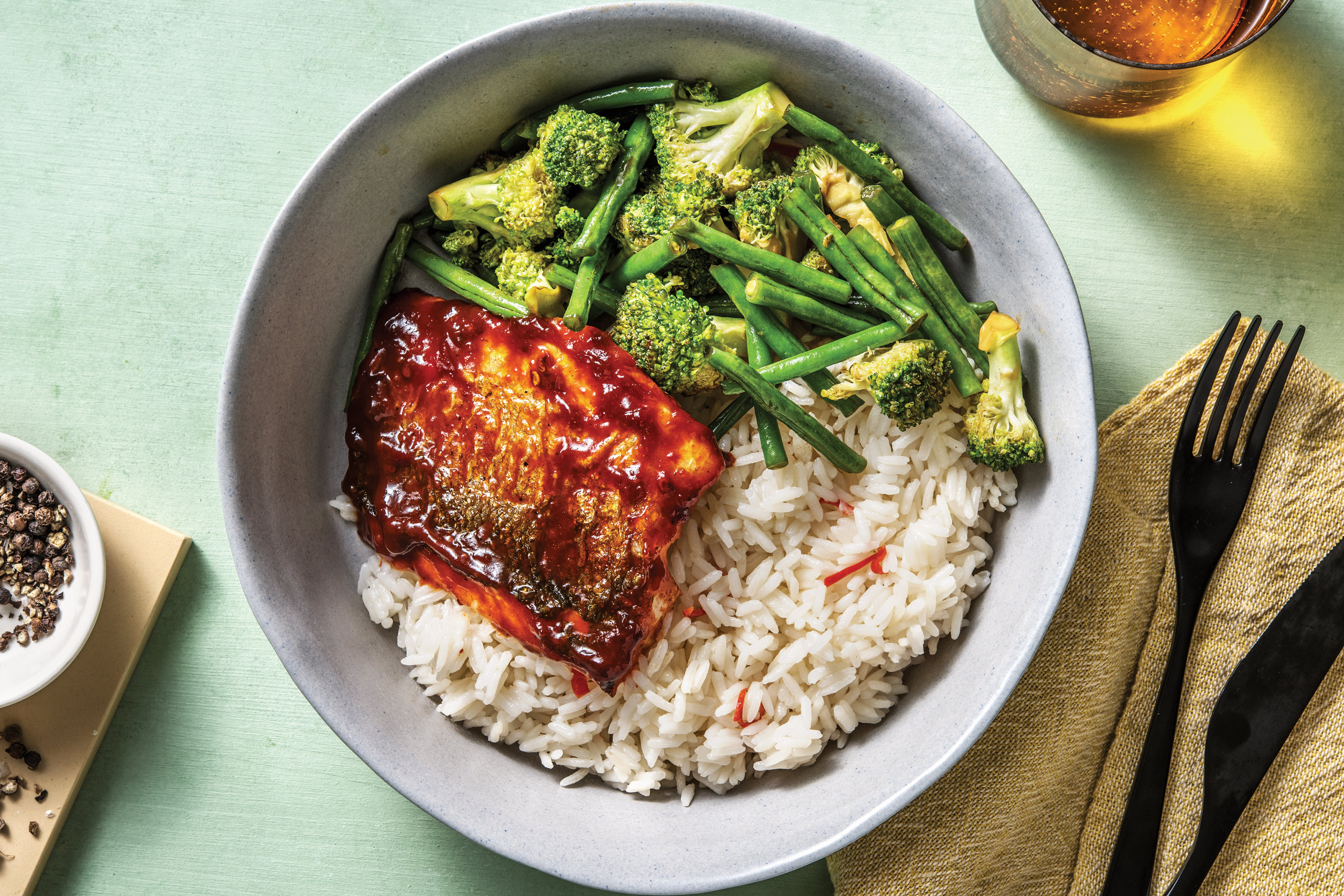 Sichuan-Glazed Barramundi