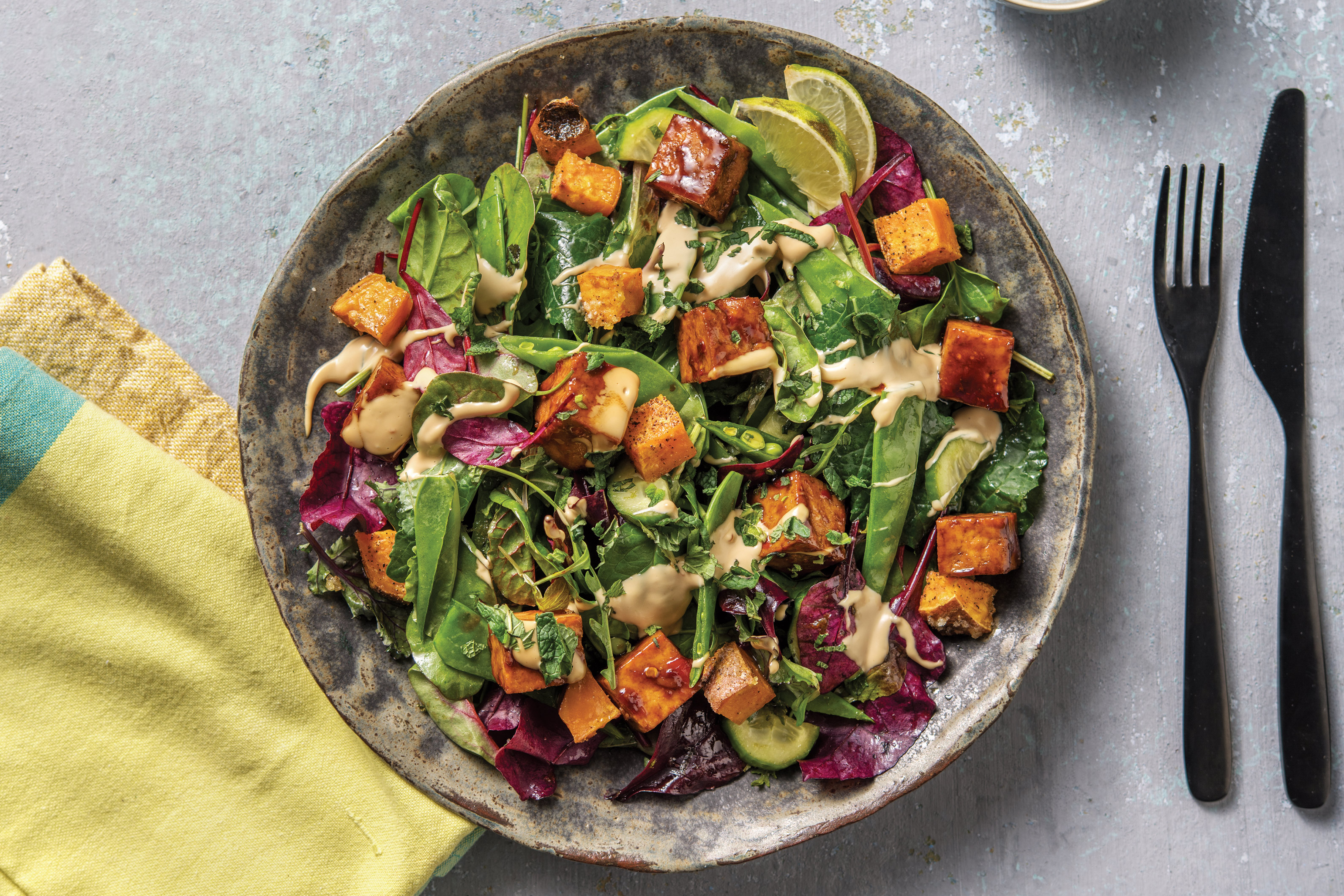 Peking-Style Tofu & Snow Pea Salad