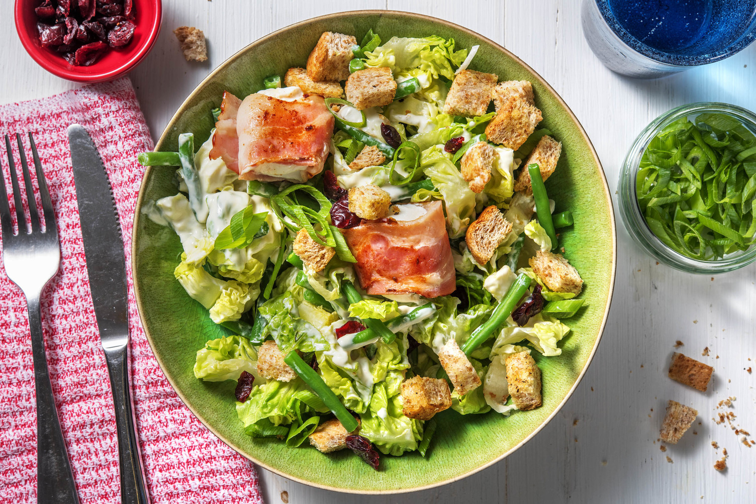 Gebackener Ziegenkäse im Speckmantel