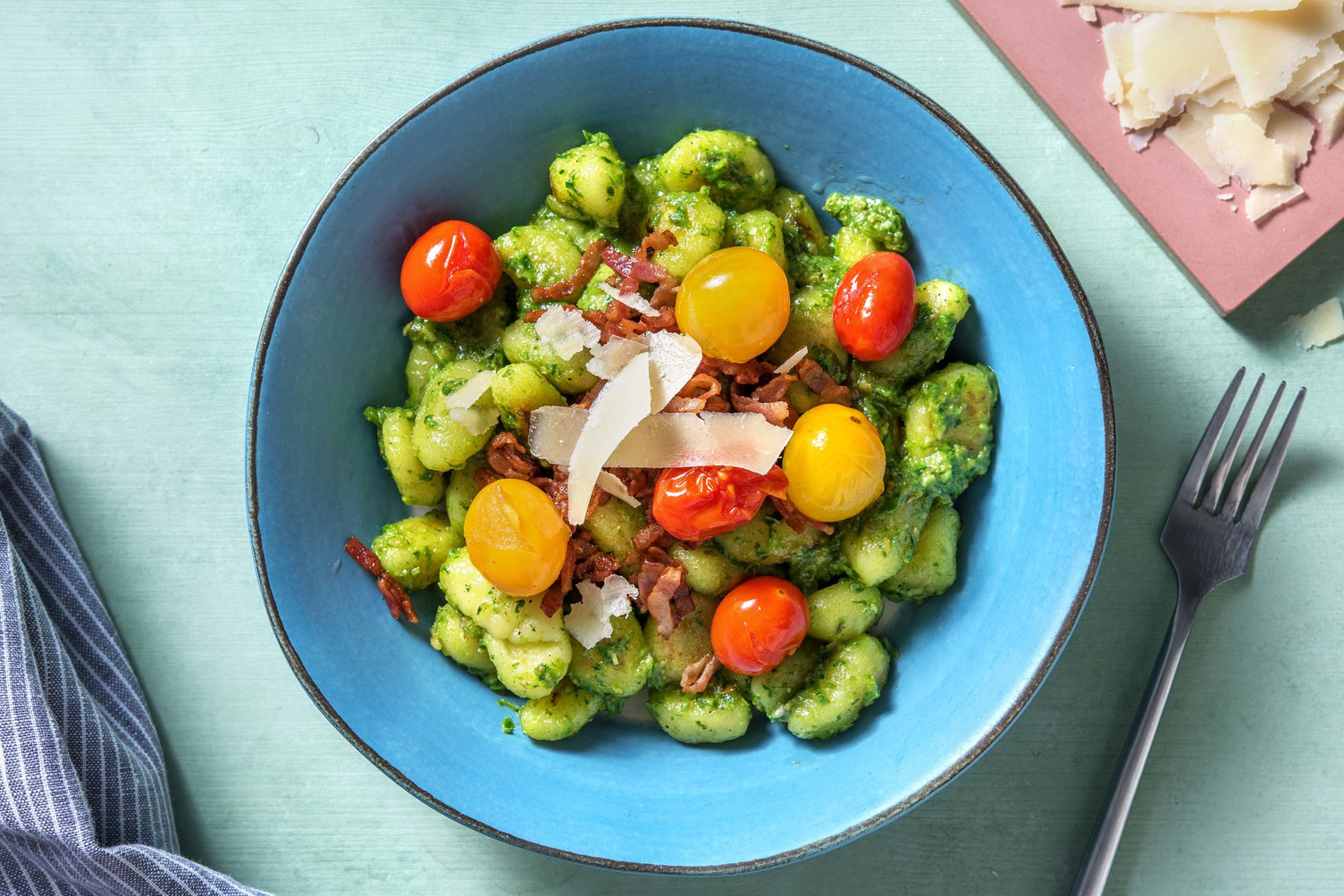 Gnocchi mit Bärlauch-Kürbiskern-Pesto