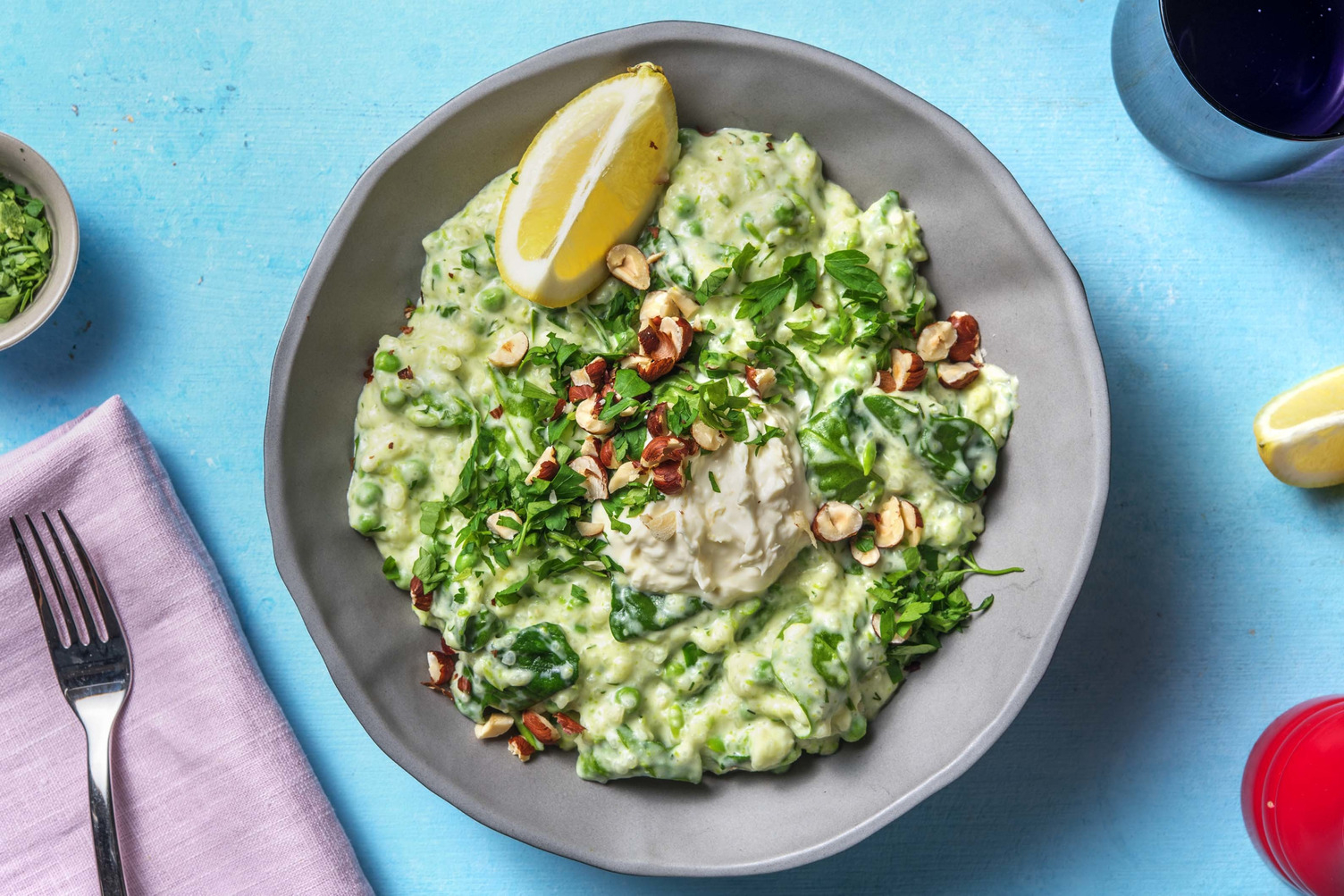 Risotto mit Erbsen und Mascarpone