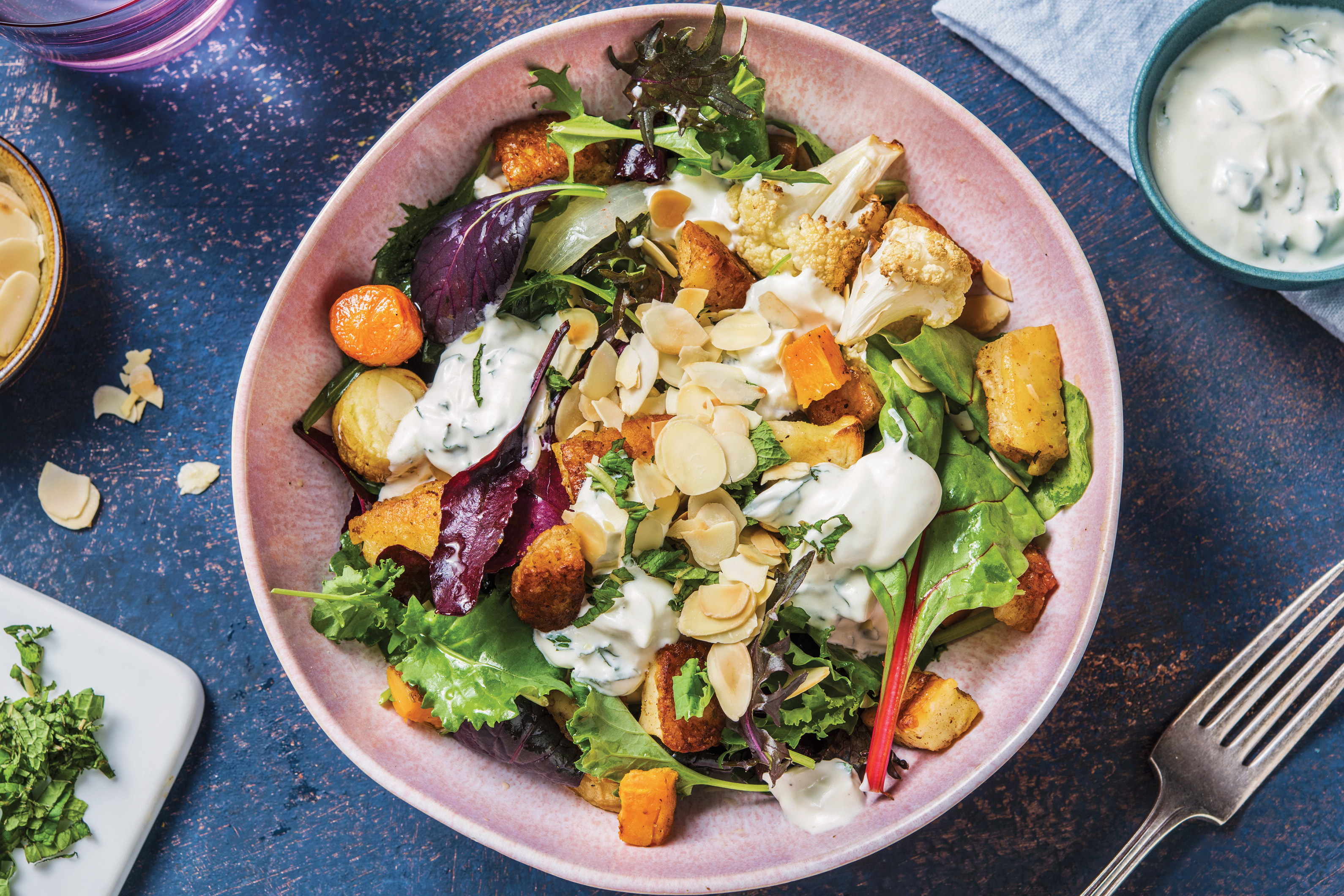 Spiced Paneer & Roasted Veggie Salad