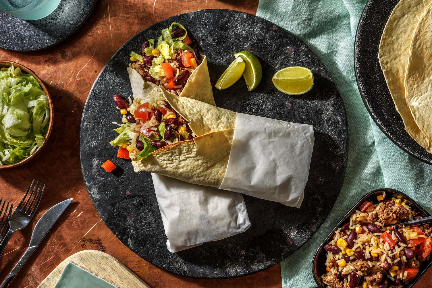 Mexicaanse burrito met gehakt