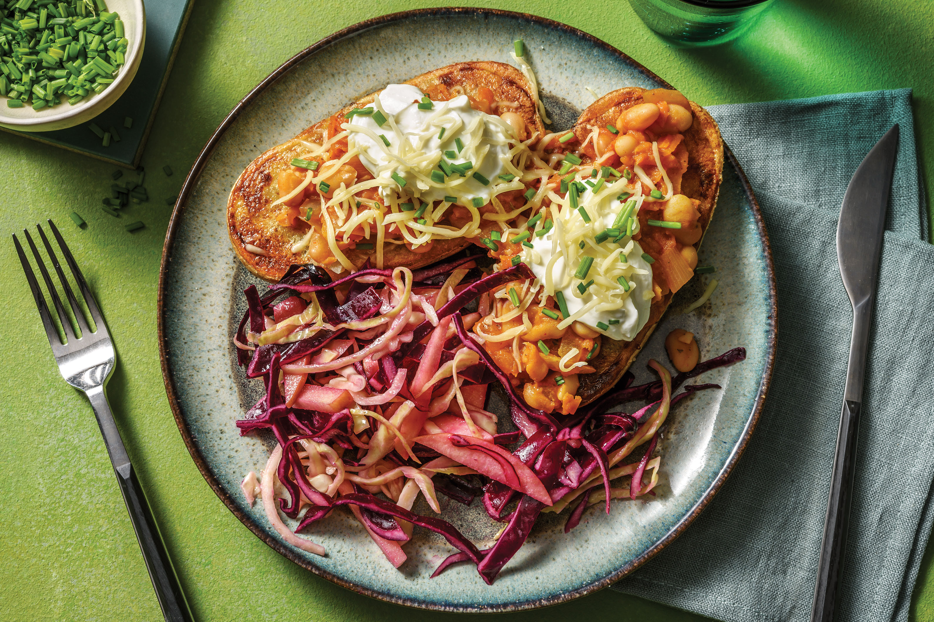 Cheat's Loaded Veggie Jacket Potatoes
