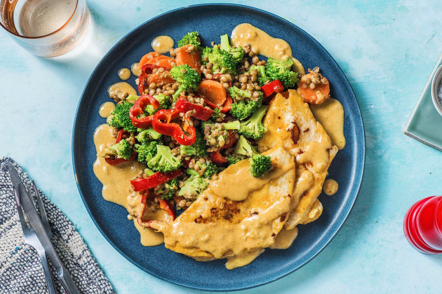 Gebratenes Hähnchenbrustfilet