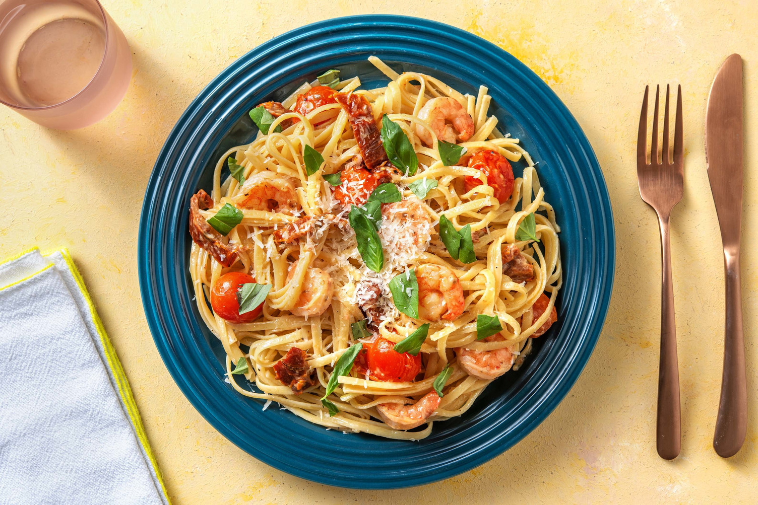 Linguine mit Garnelen