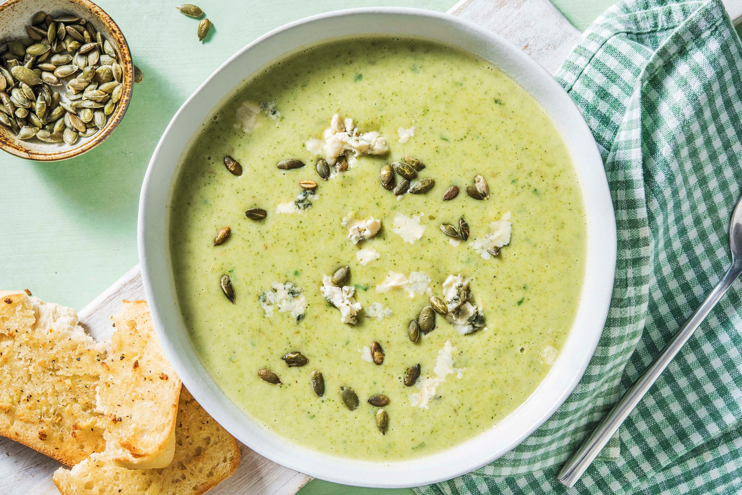 Velouté de courgette au fromage Danablu