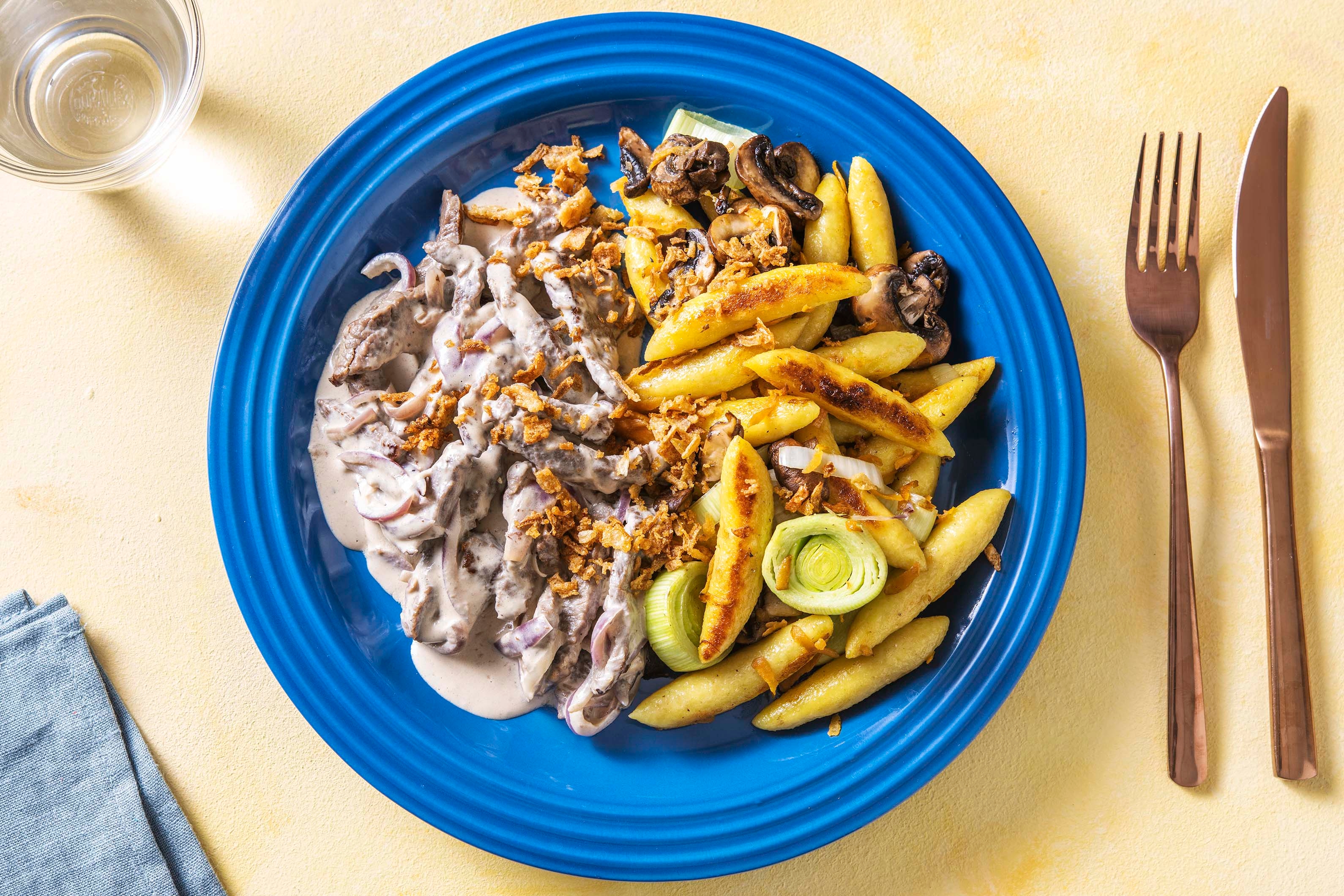 Schnelles Rindergeschnetzeltes