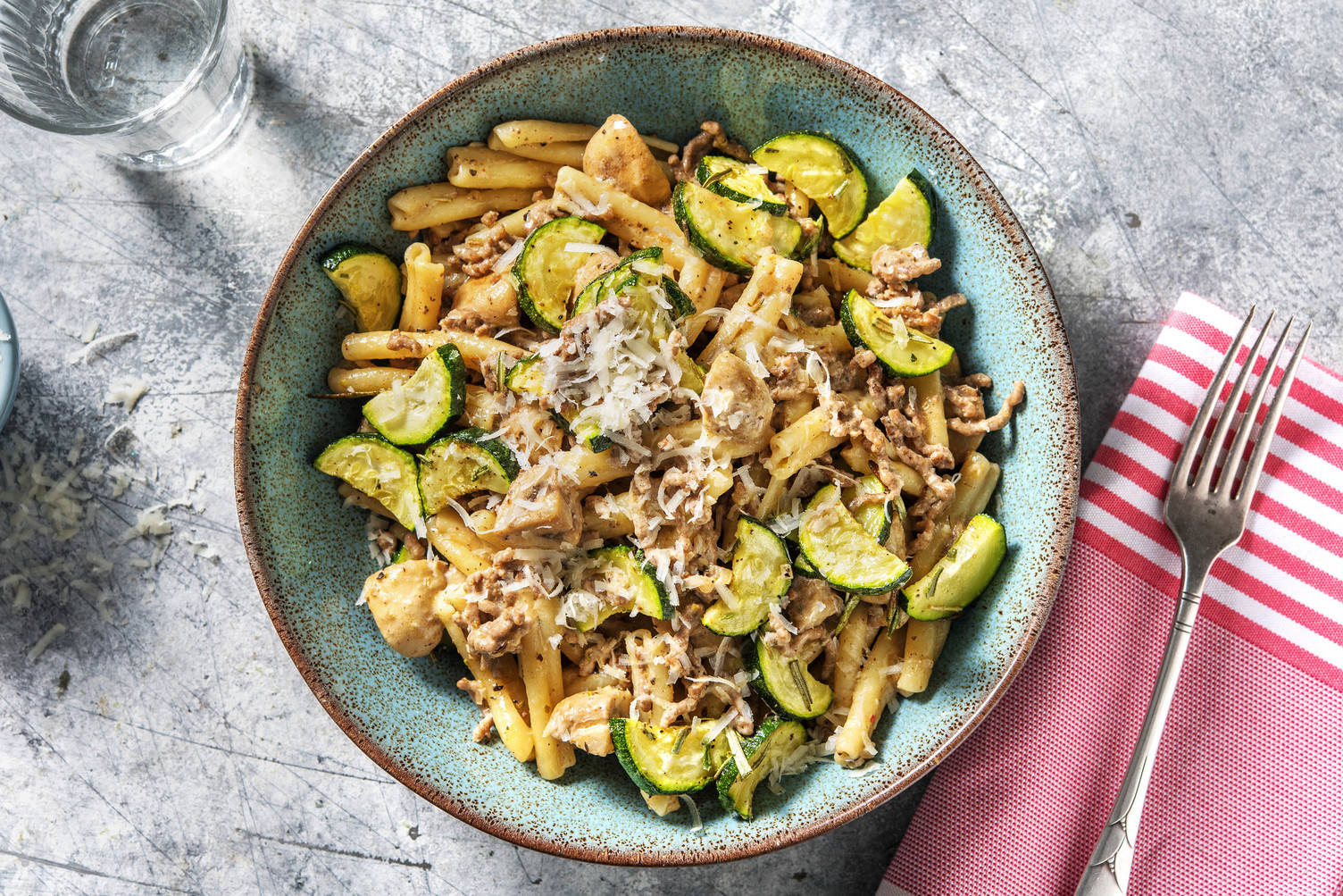 Ragù bianco à la crème et casarecce