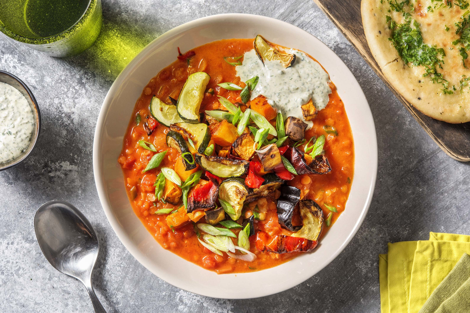 Indisches Dahl mit Butternaan