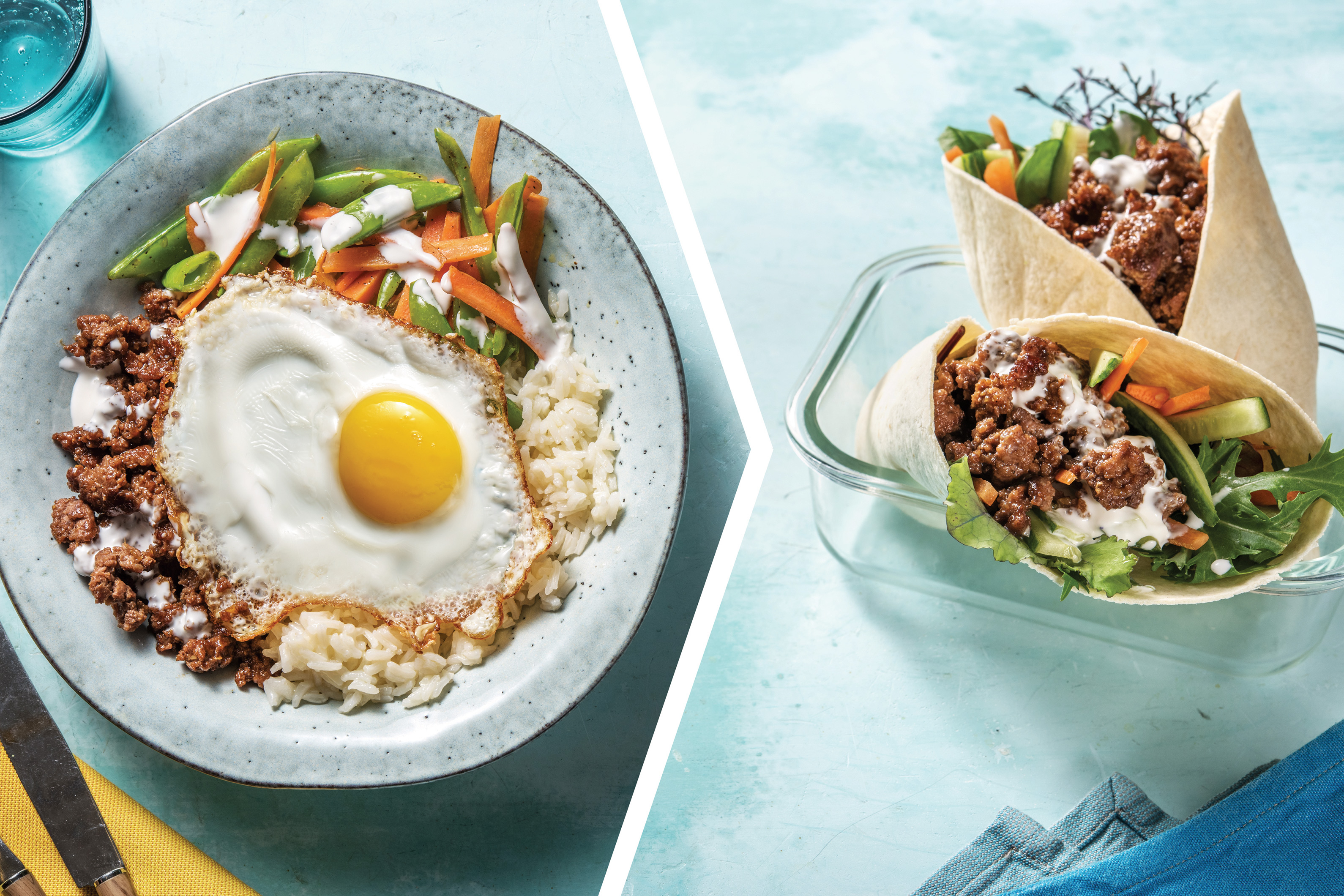 Beef Bibimbap Rice Bowl for Dinner