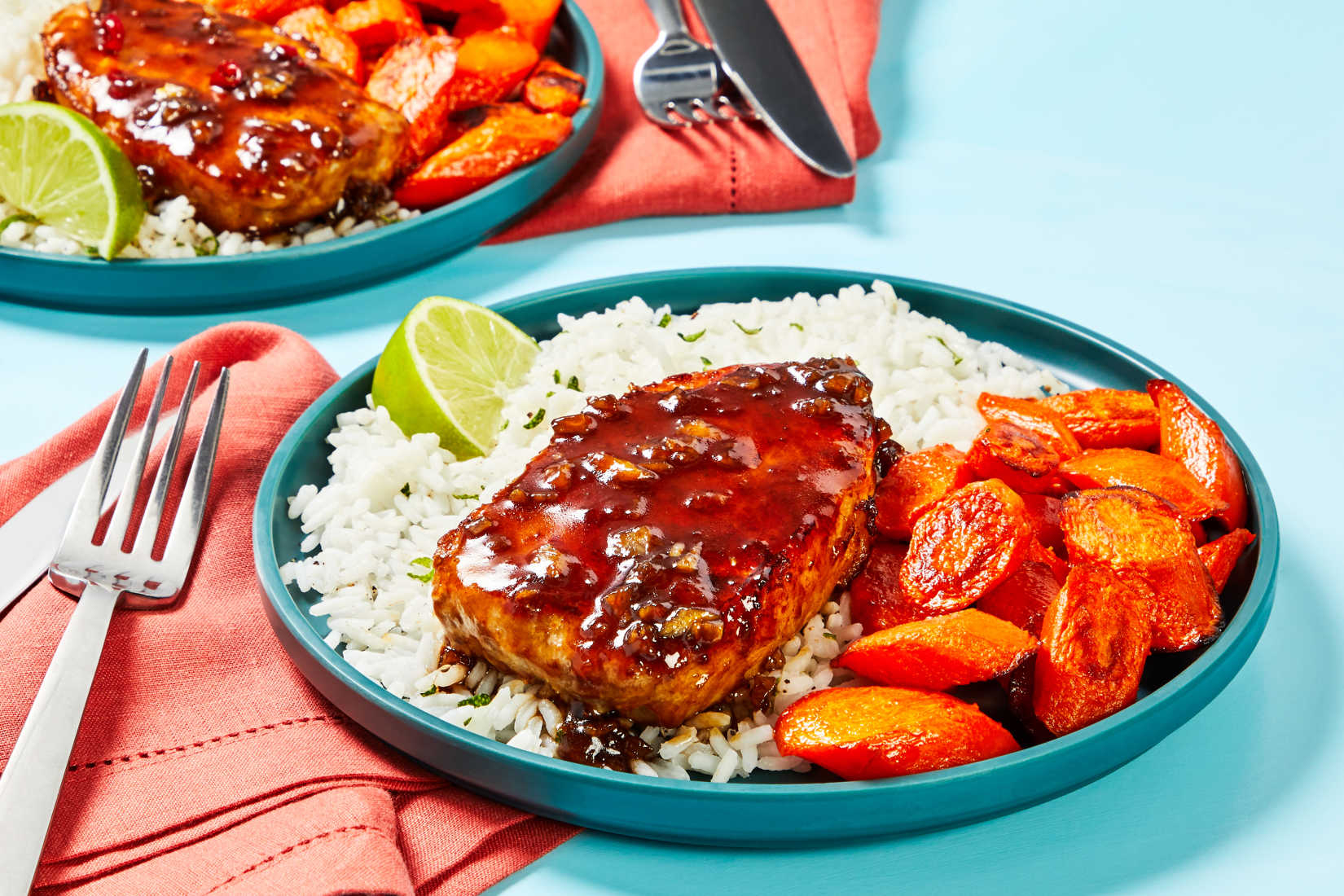 Quick and Saucy Apricot-Soy Pork Chops