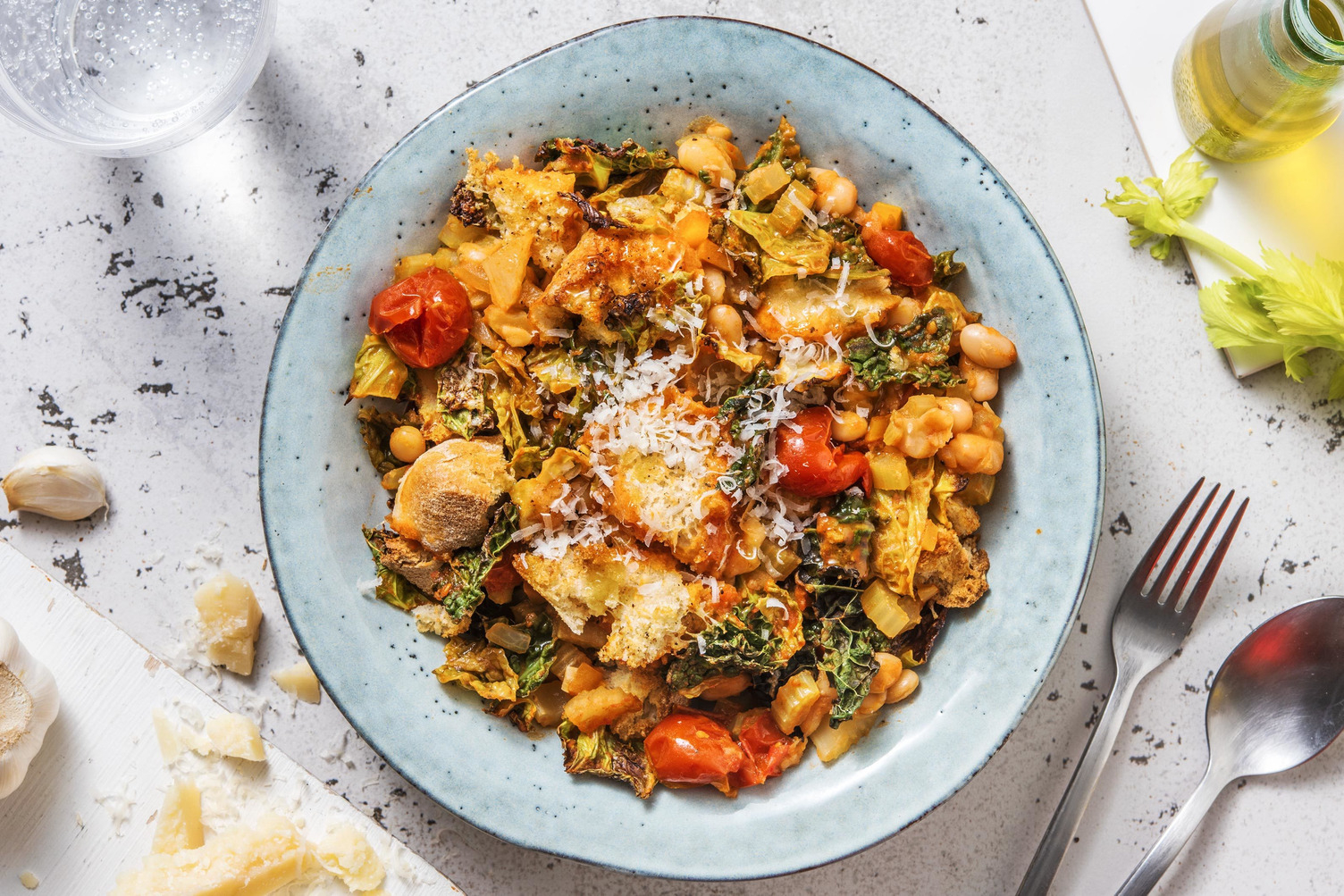 Ragoût de légumes toscans au chou frisé