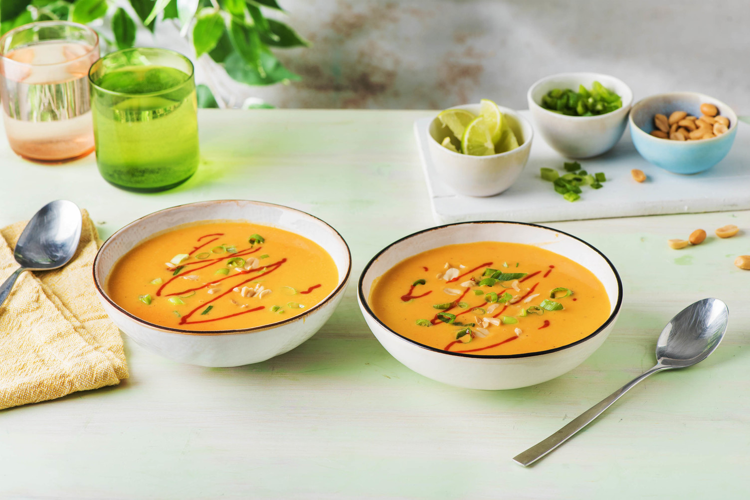 Thai Kokos-Süßkartoffel-Suppe