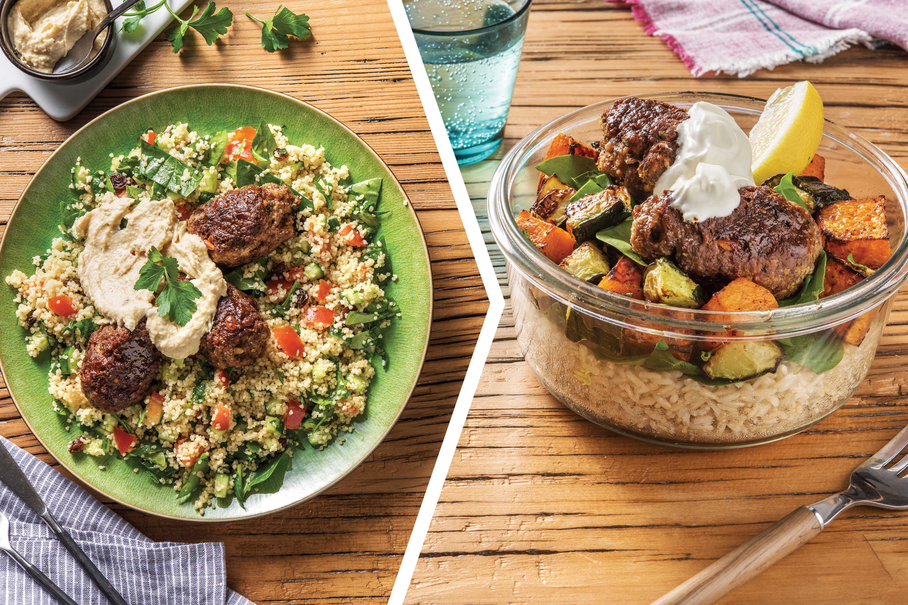 Beef Koftas & Tabbouleh Couscous for Dinner
