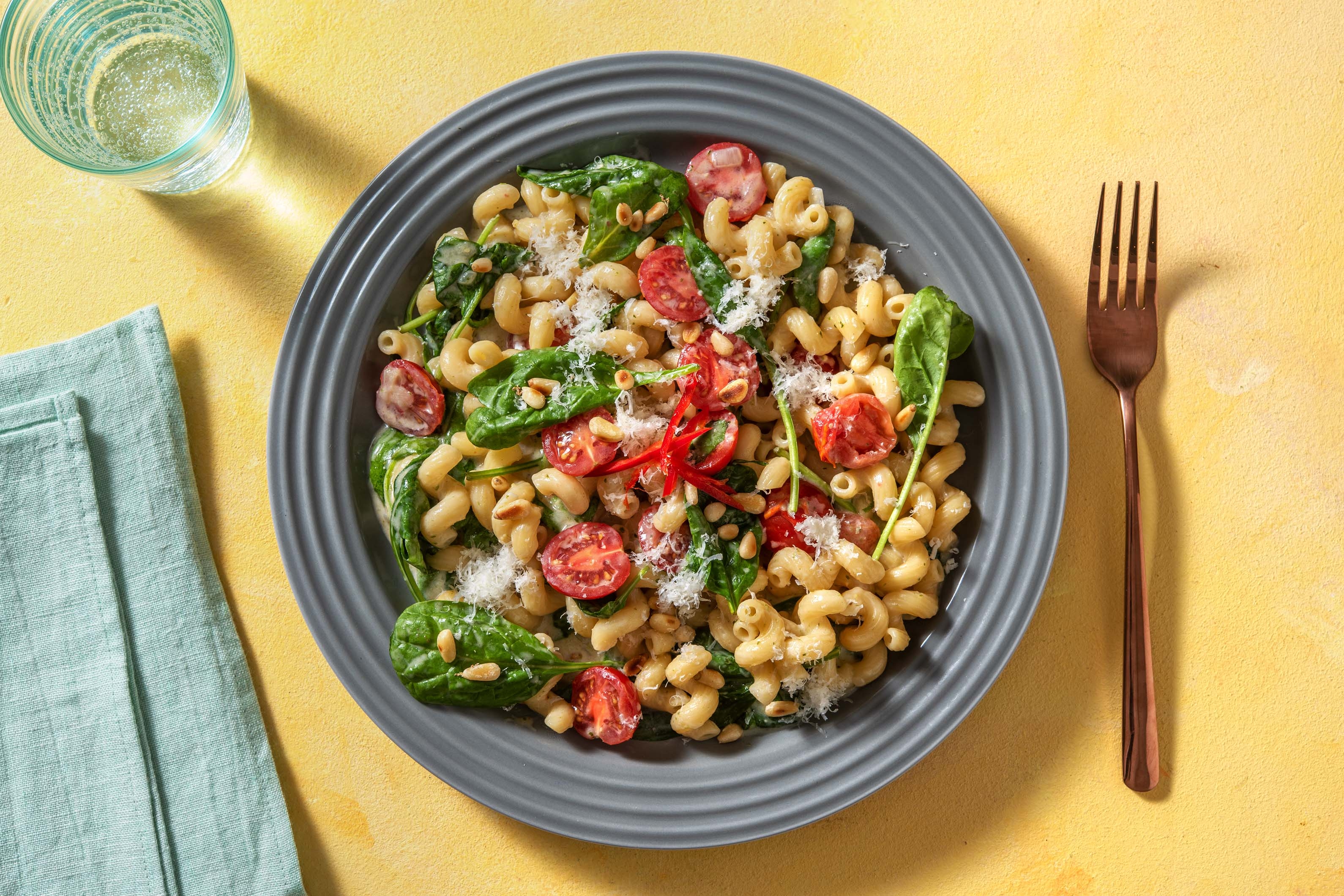 One Pot Pasta mit Pesto Calabrese