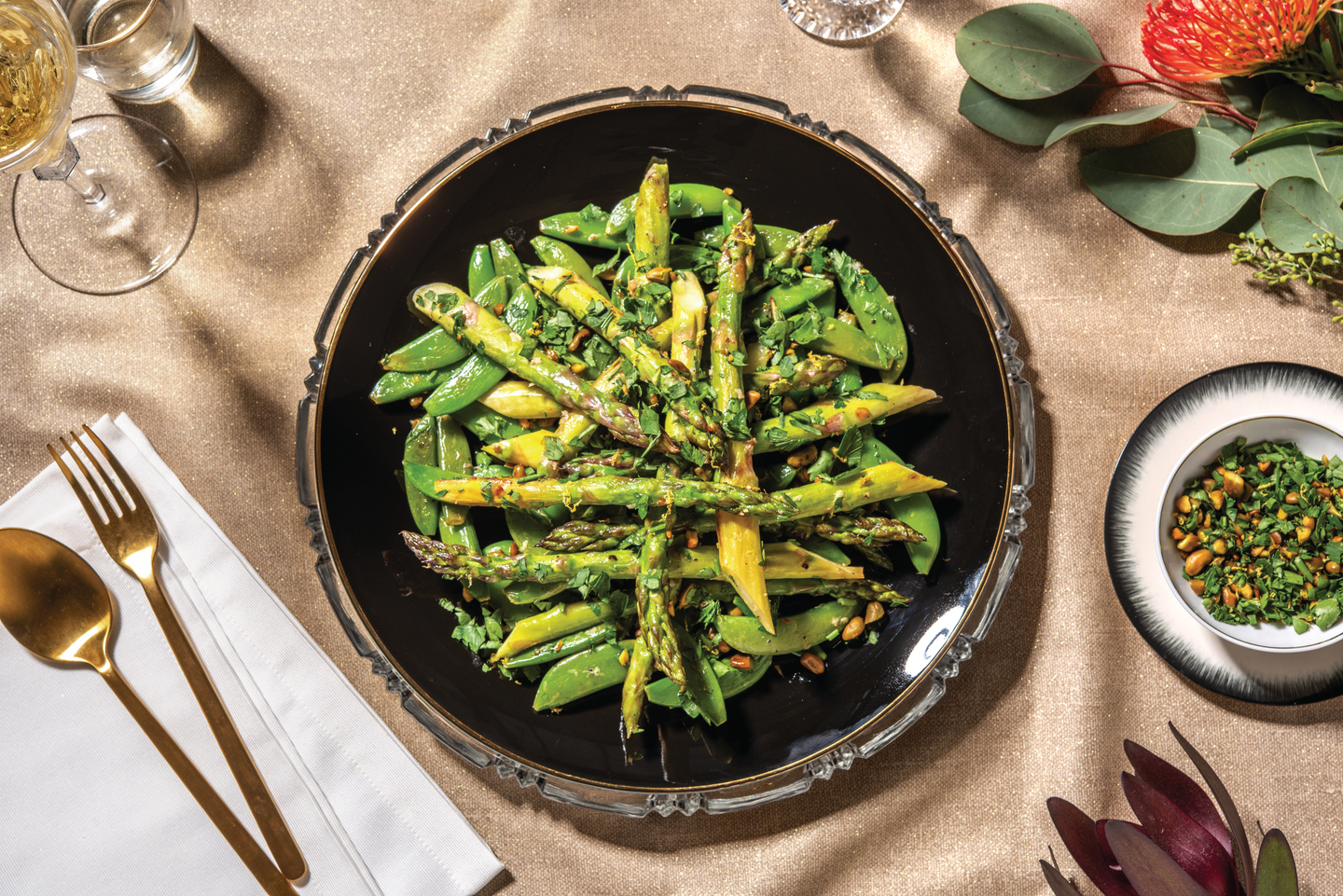 Sautéed Asparagus & Snow Peas