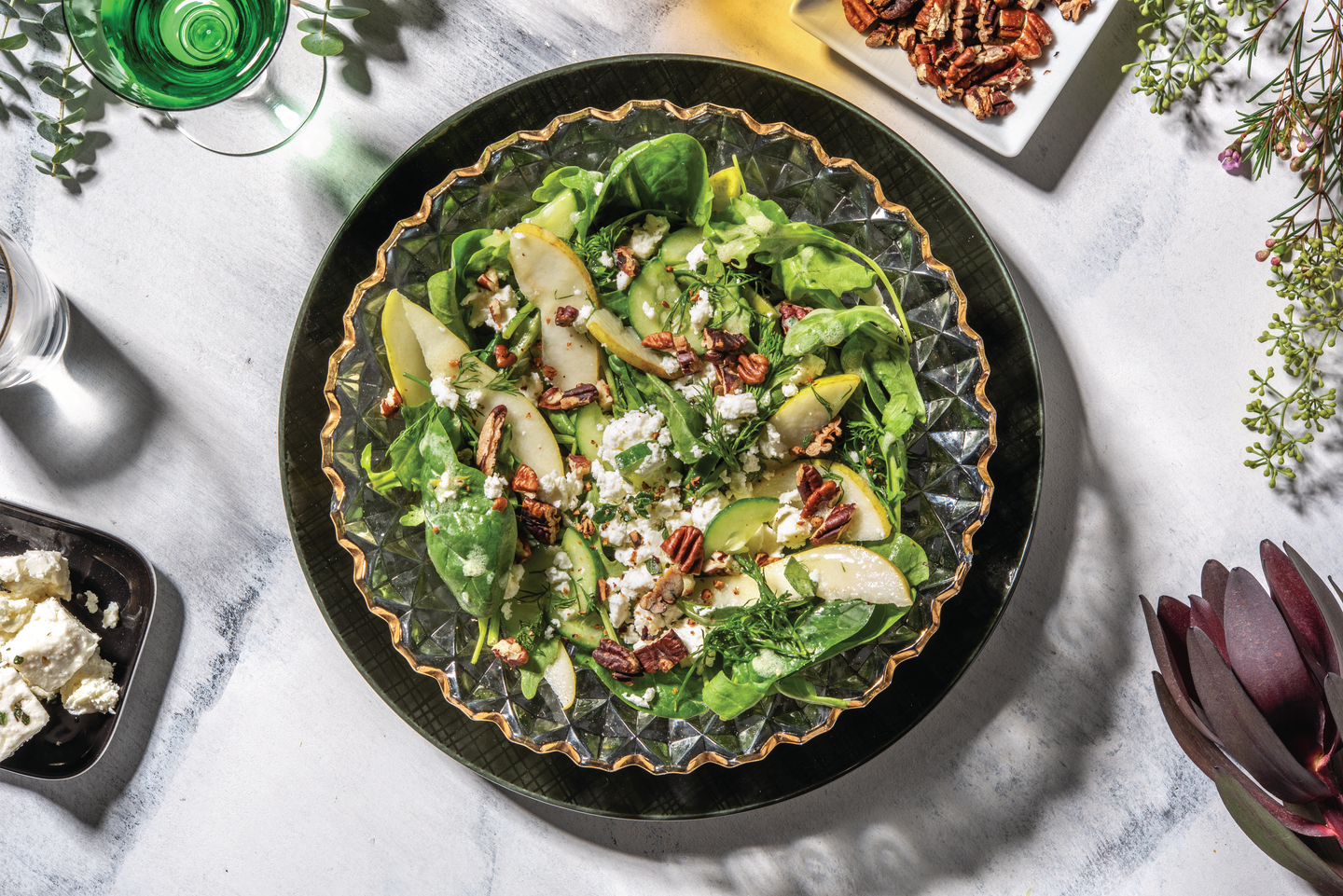 Pear & Pecan Green Salad