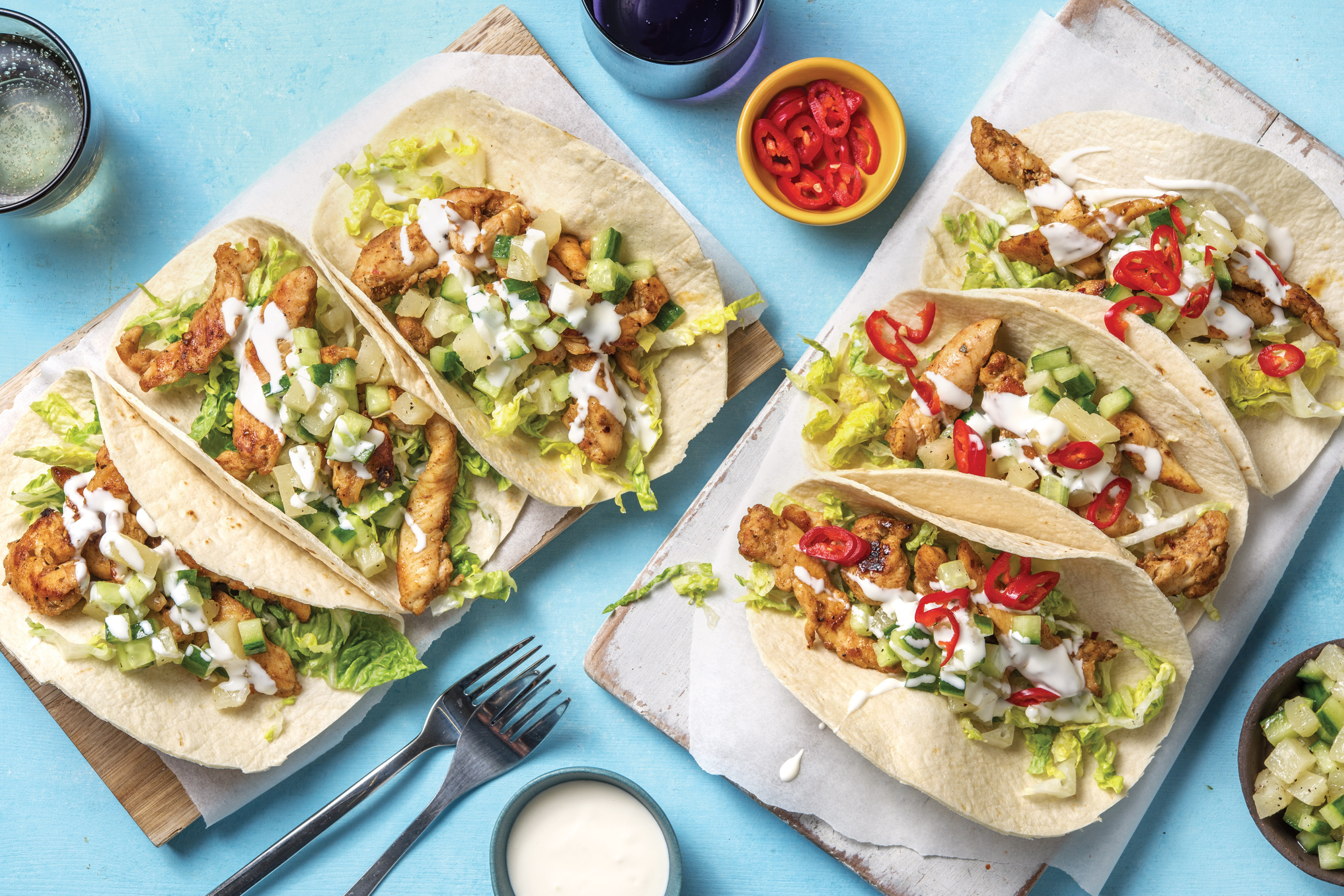 Caribbean Chicken Tacos