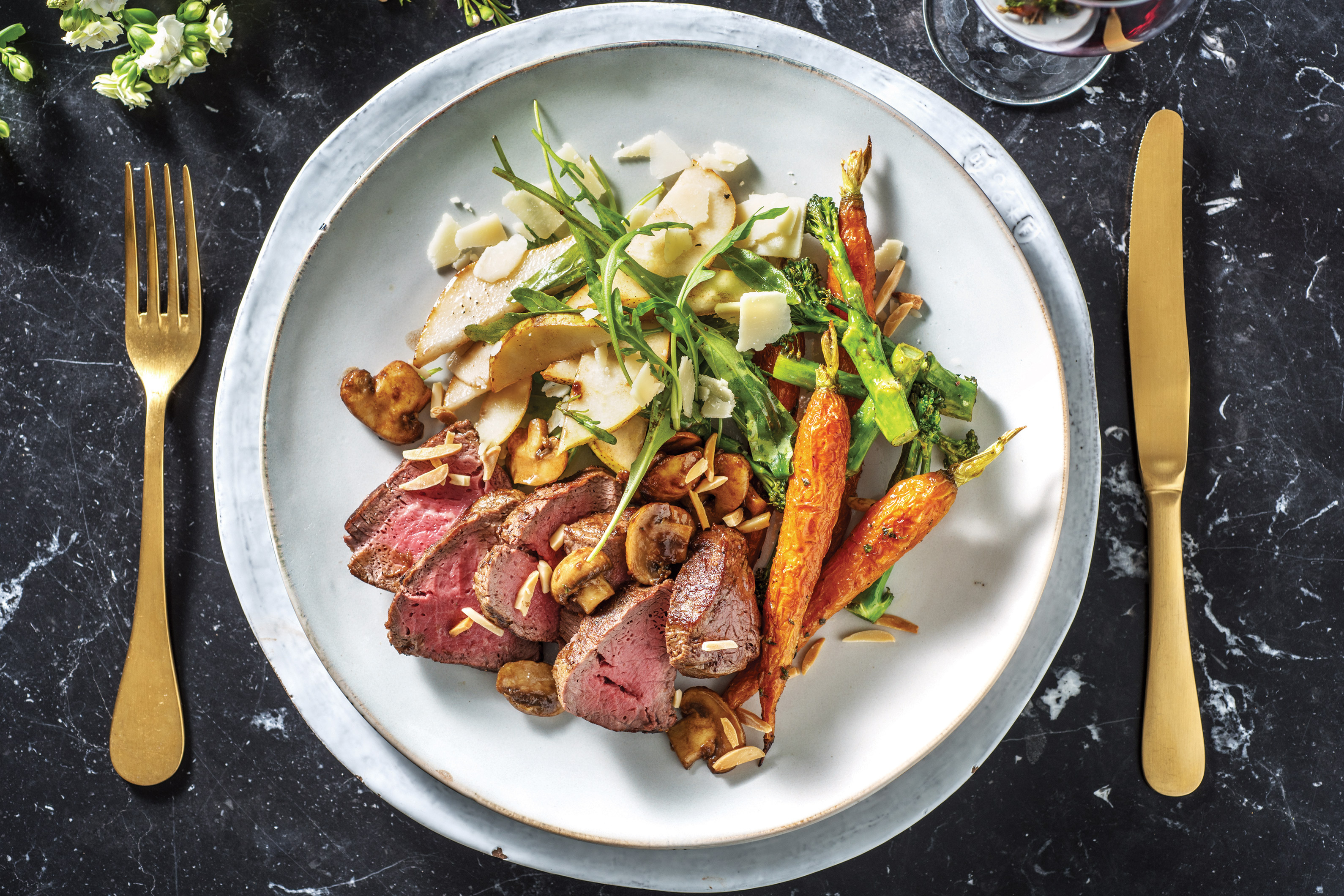 Seared Fillet Steak & Balsamic Mushrooms