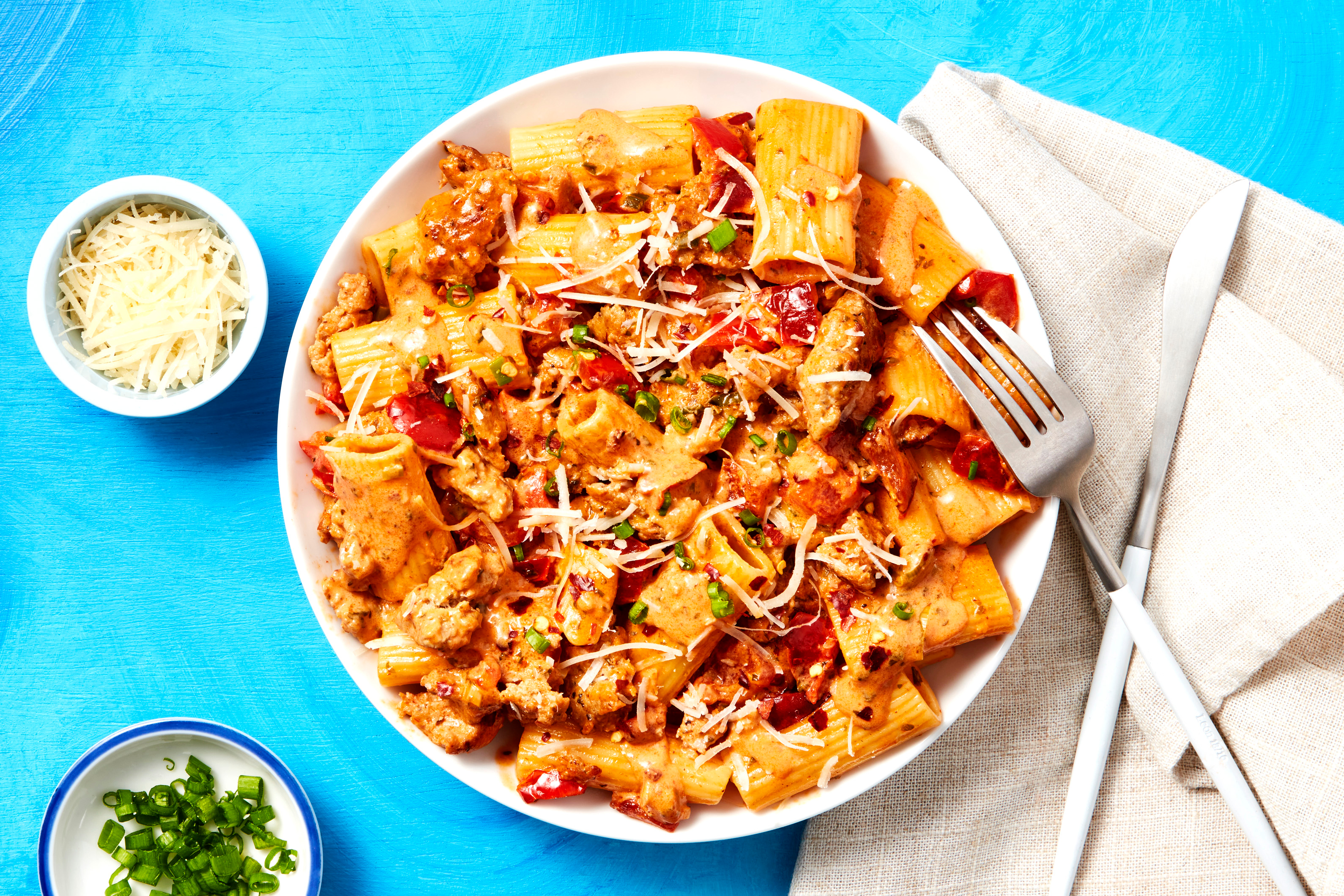 Chicken Sausage Rigatoni