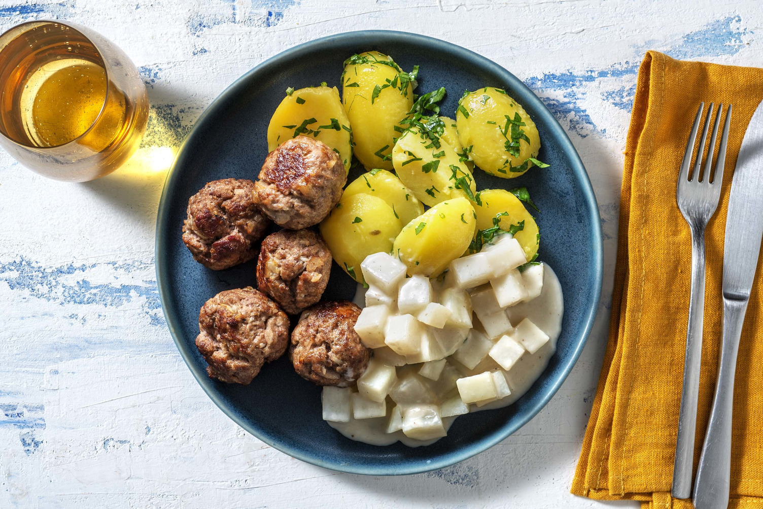 Rinderbouletten vom Bio-Rind mit Rahmkohlrabi