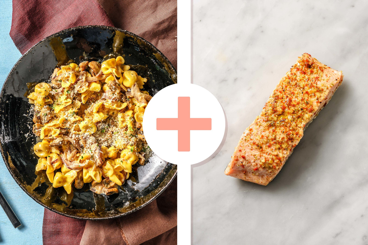 Fiorelli! Pasta mit extra Lachsfilet