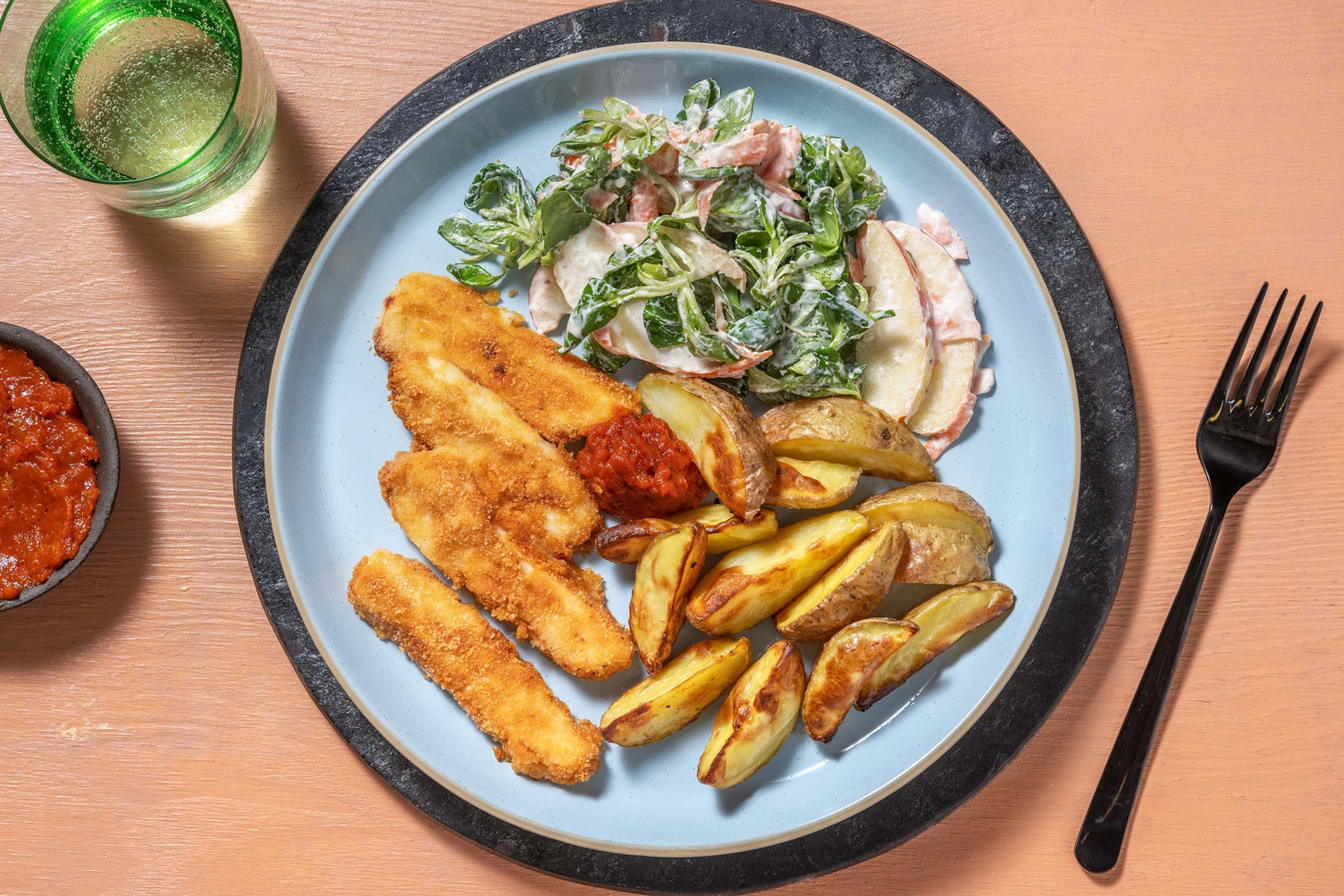 Gold gebackene Halloumi-Sticks