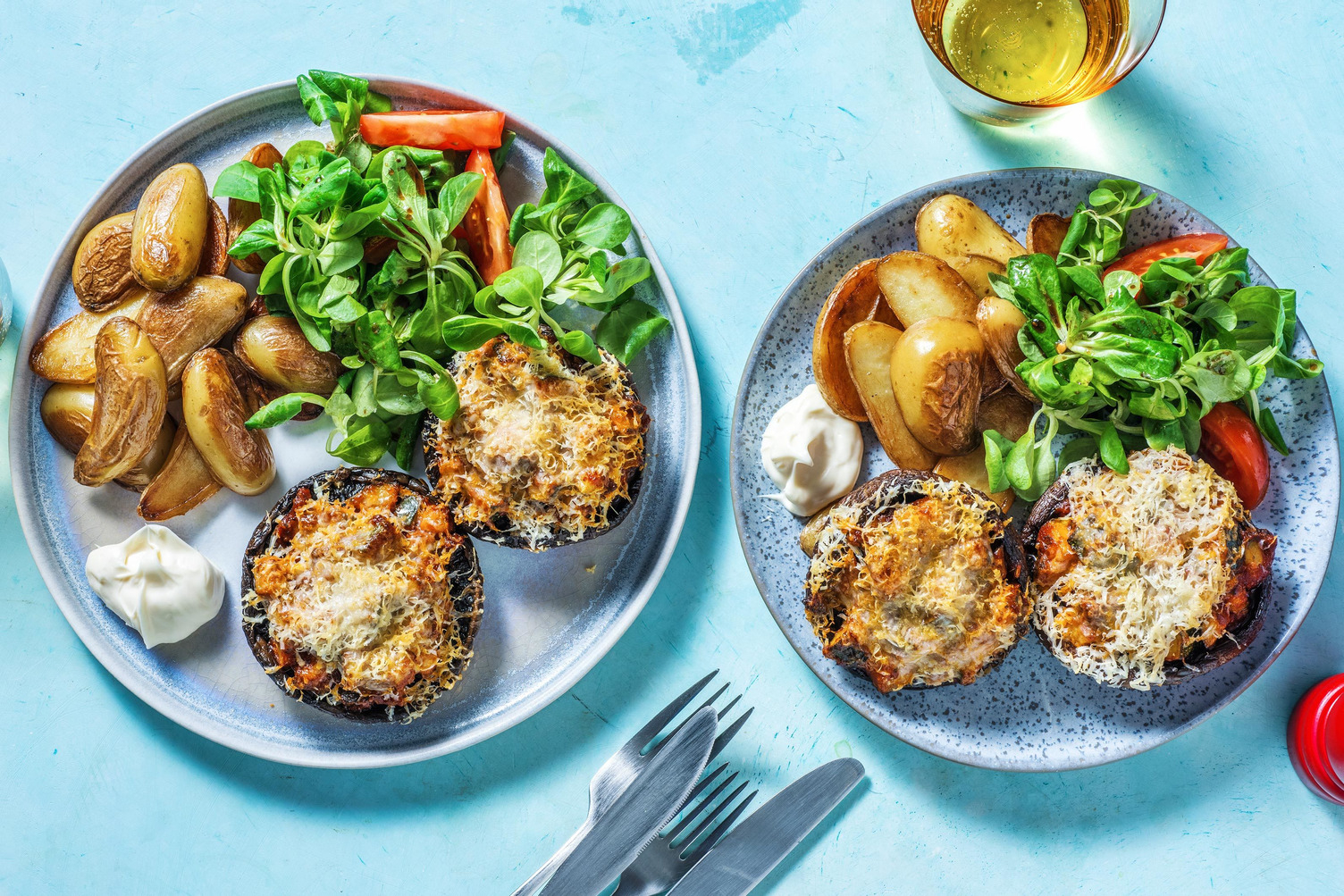 Portobellos farcis façon pizza