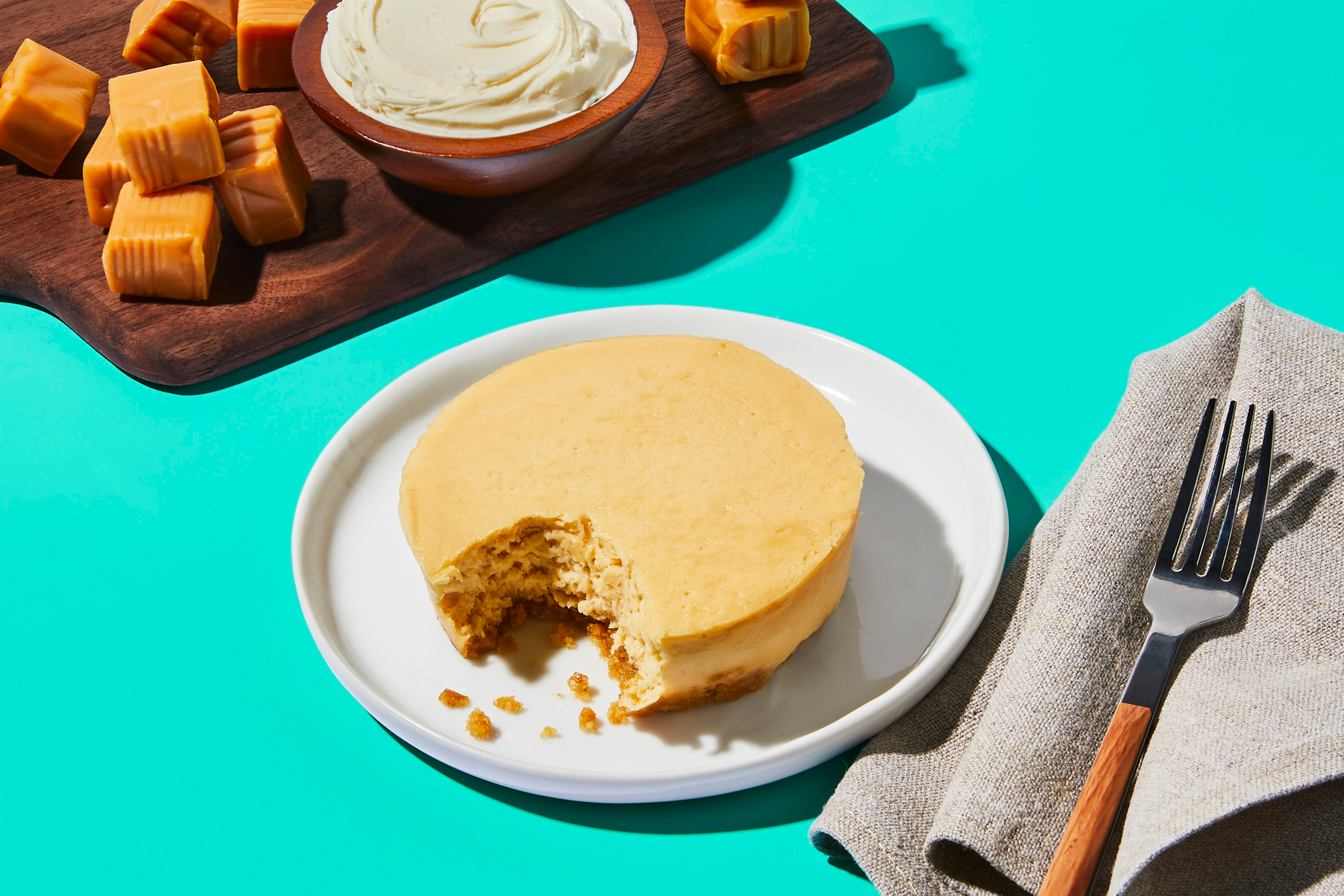 Salted Caramel Mascarpone Cheesecake