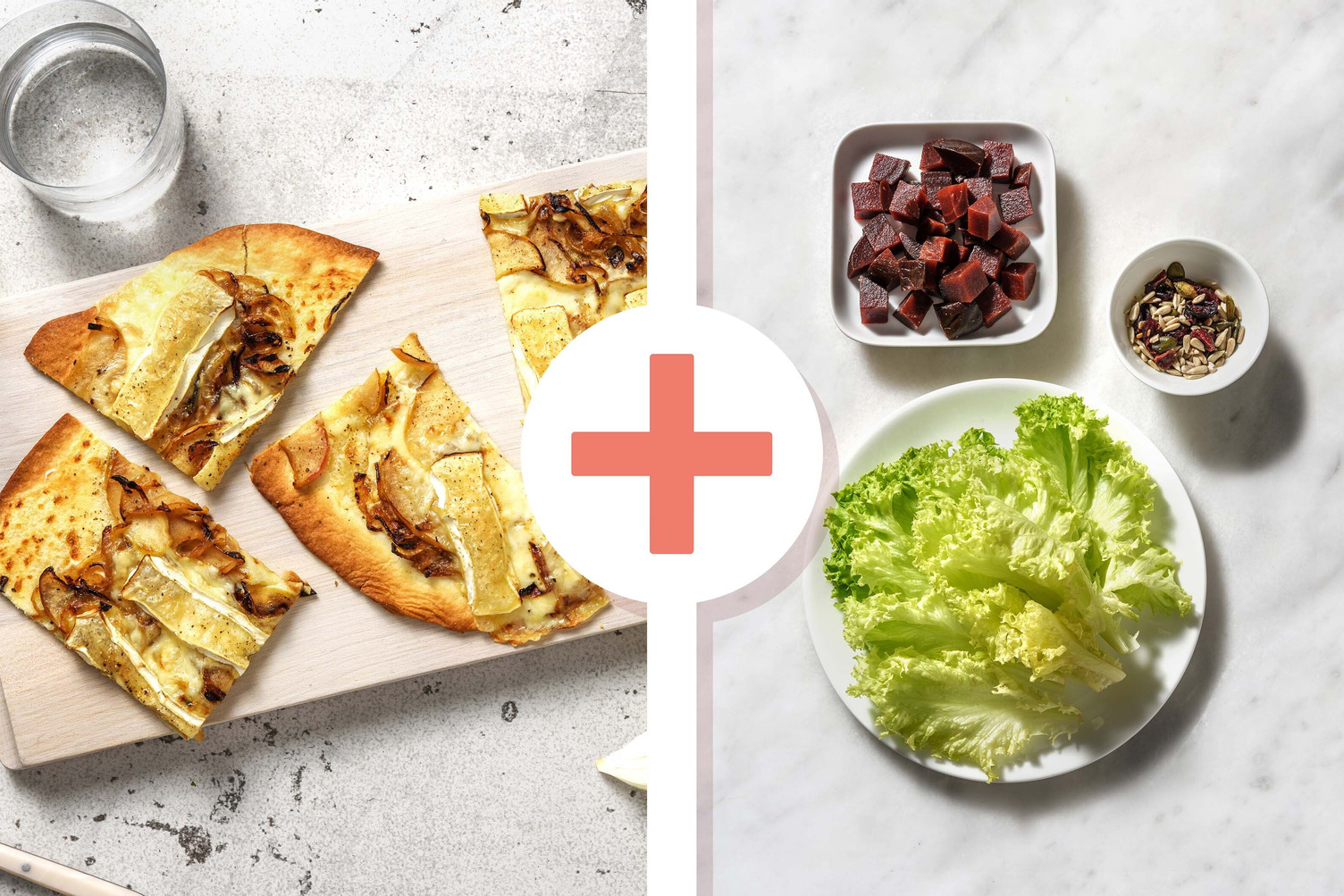 Flammekueche au brie et à la pomme