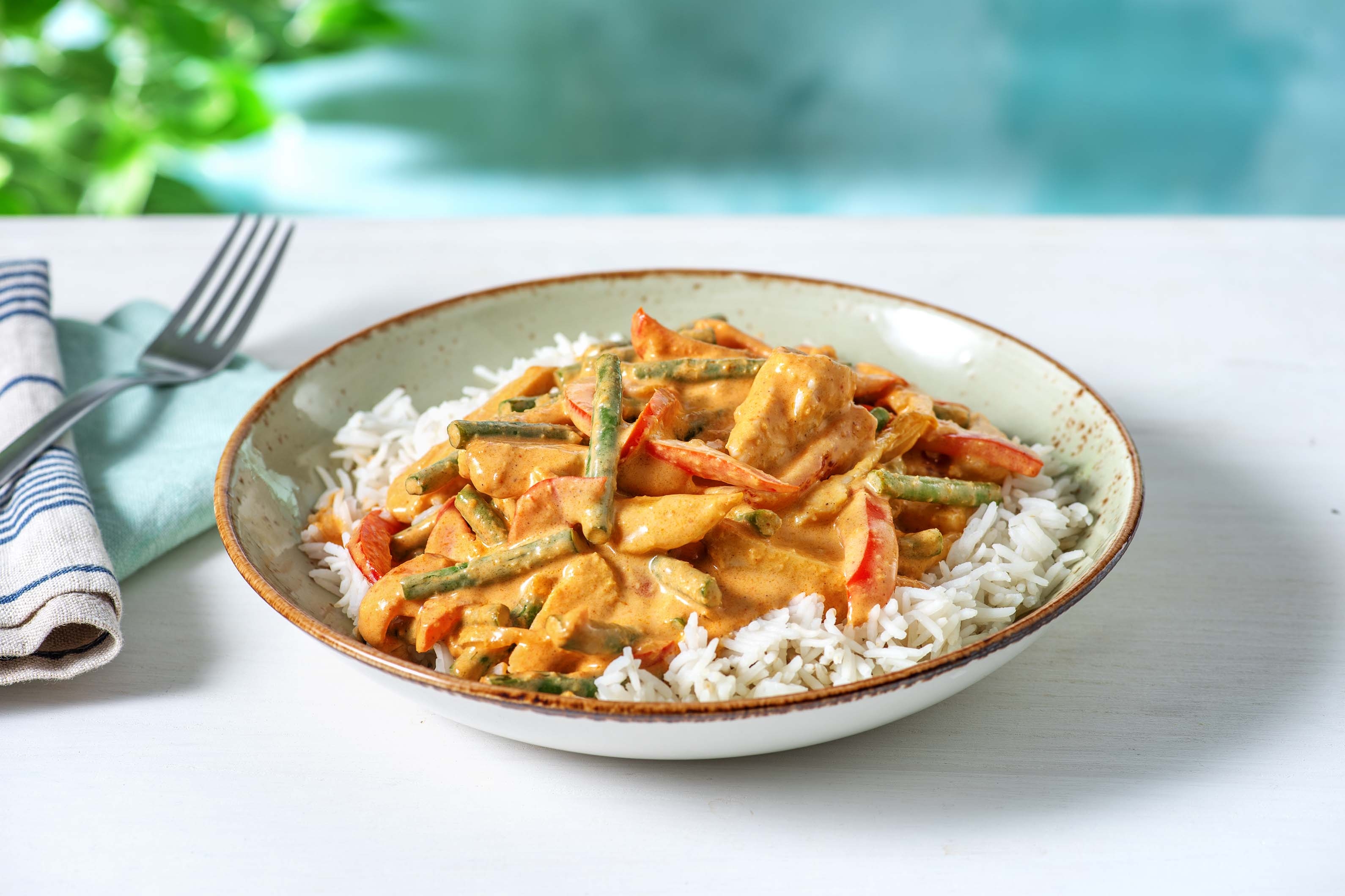 Curry thaï épicé au poulet