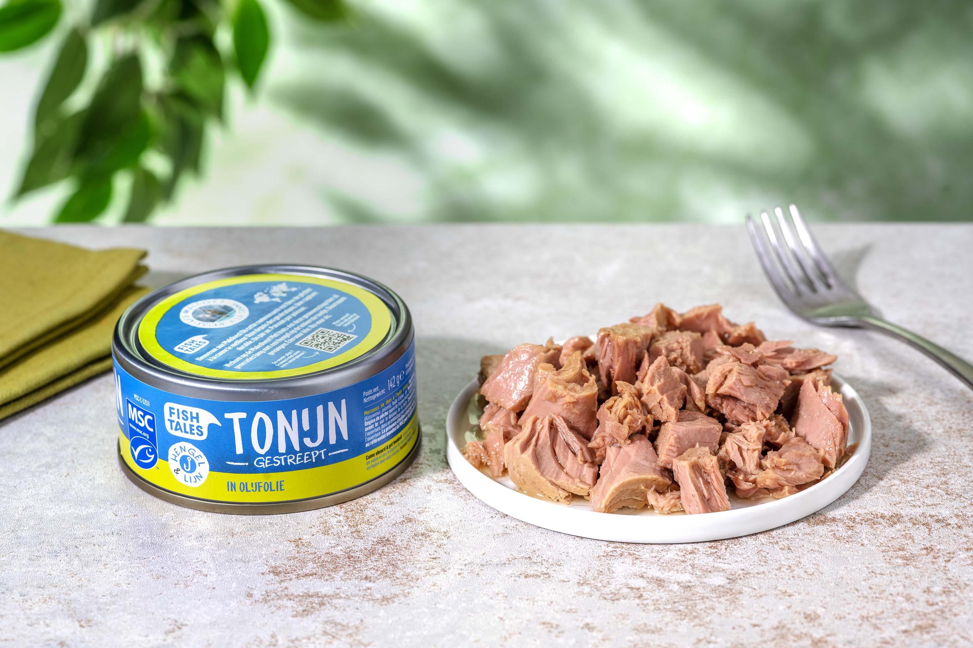 Skipjack tuna canned in olive oil (142g)
