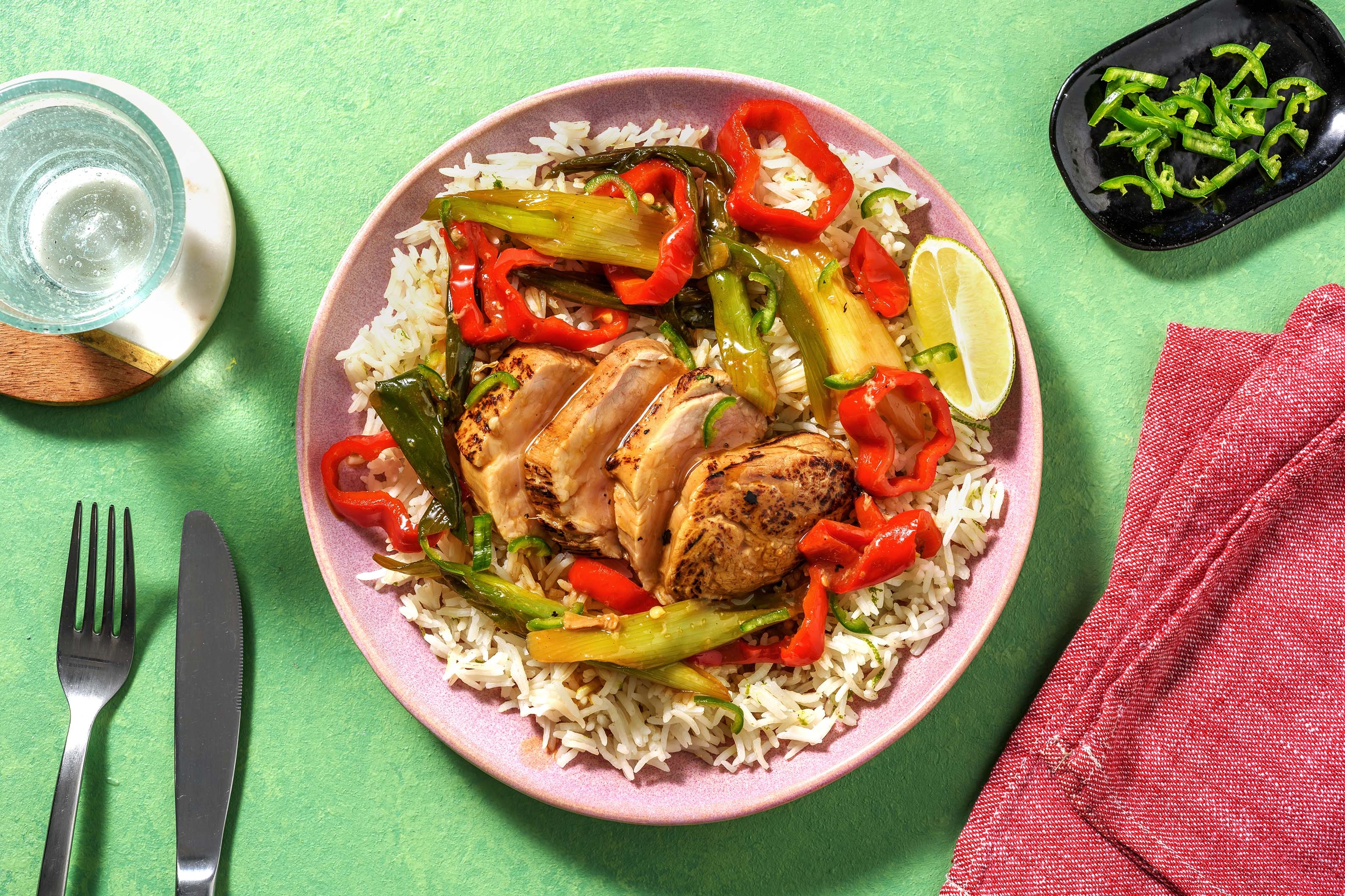 Schweinefilet in Teriyakisoße